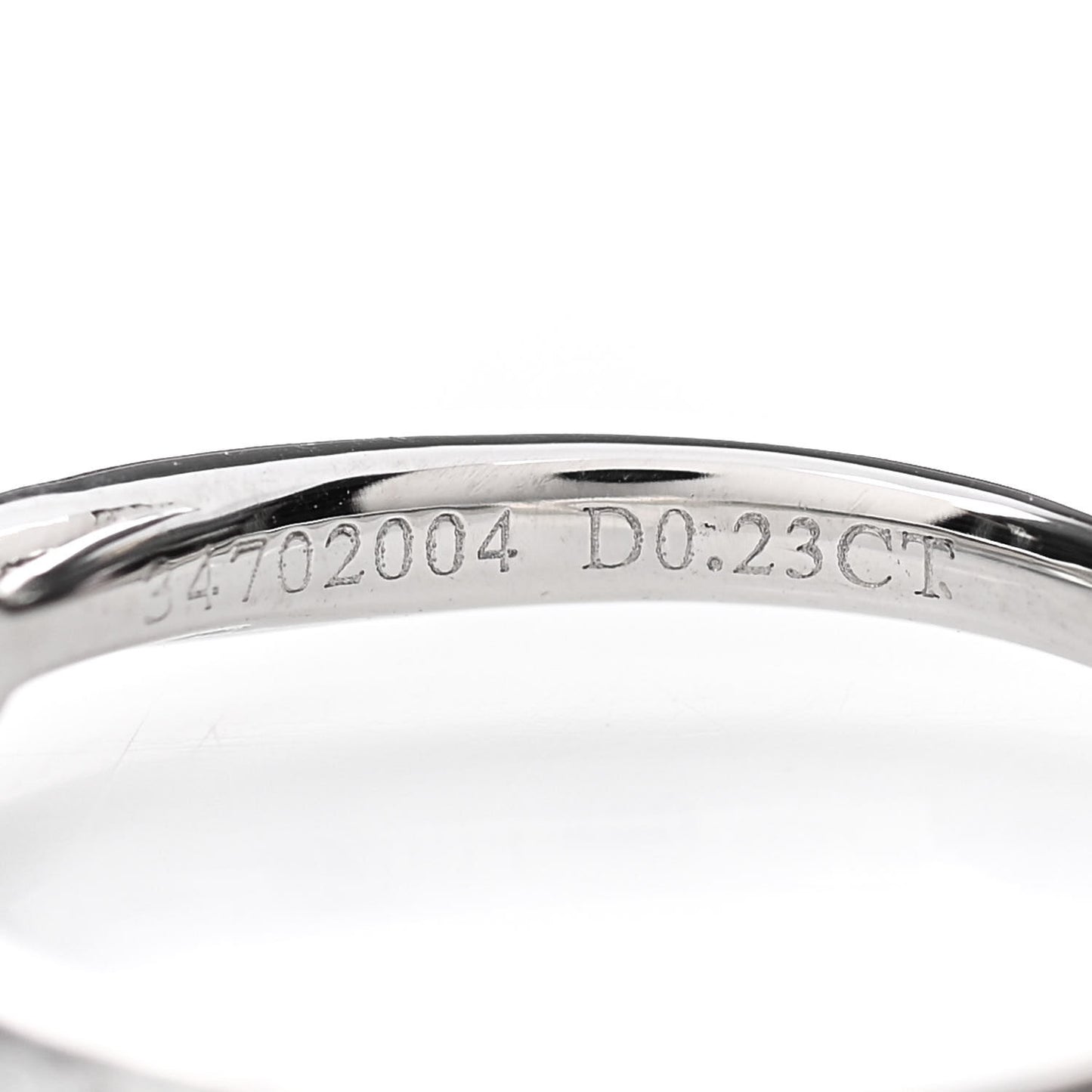 Platinum Diamond .23ct Harmony Round Brilliant Engagement Ring 50 5.5