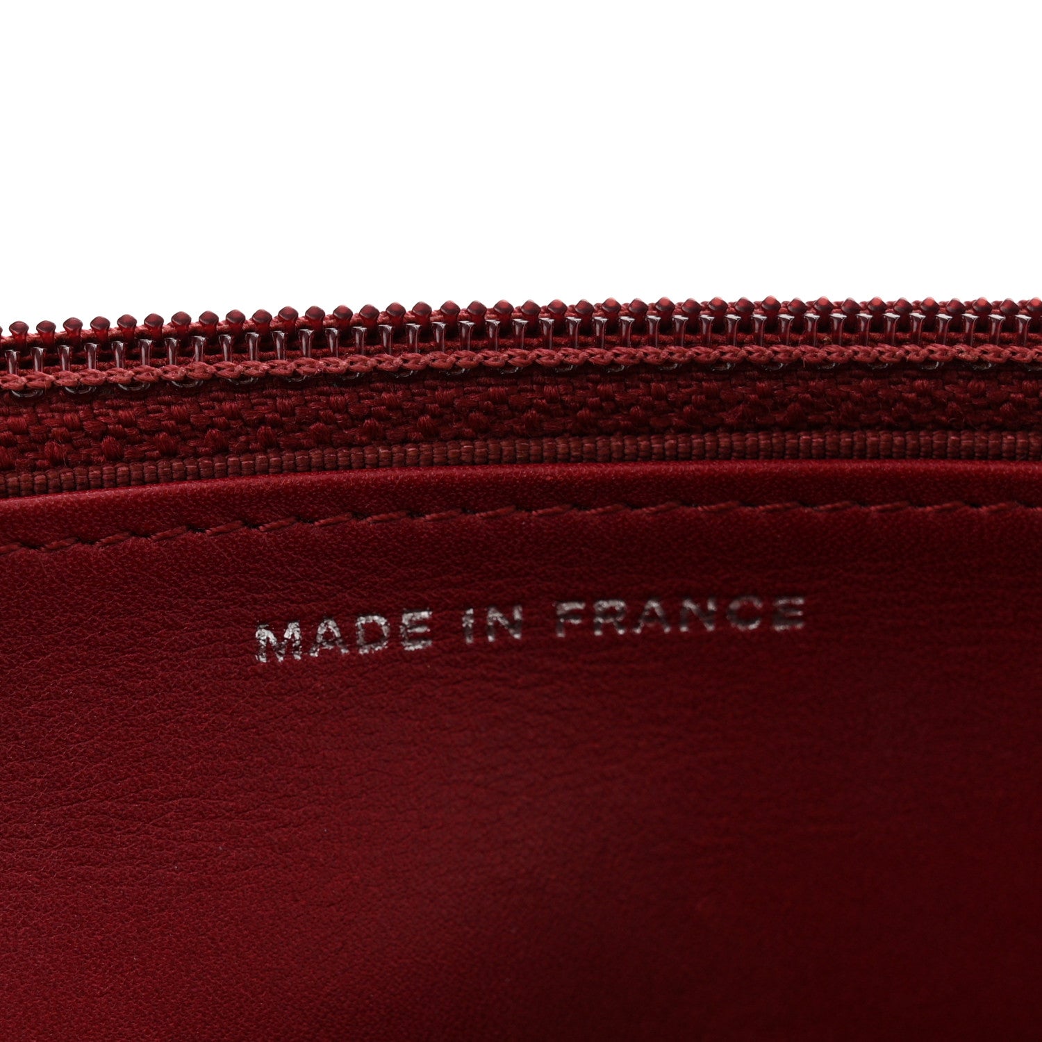 Chanel Calfskin Double Stitch Hamptons Wallet On Chain WOC Red 7 of 14