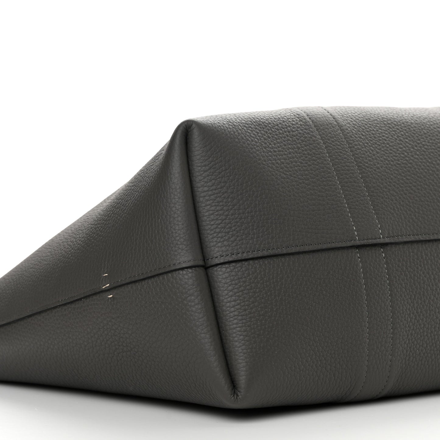 Taurillon Gex Calfskin Duo Reversible Tote Greige Zinc