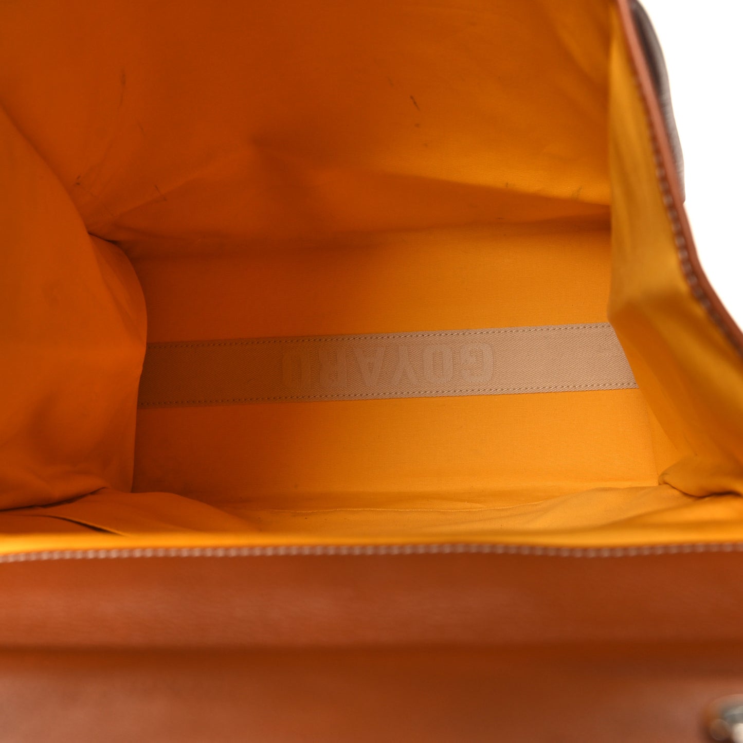 Goyardine Saint Leger Soft Briefcase Backpack Black Gold