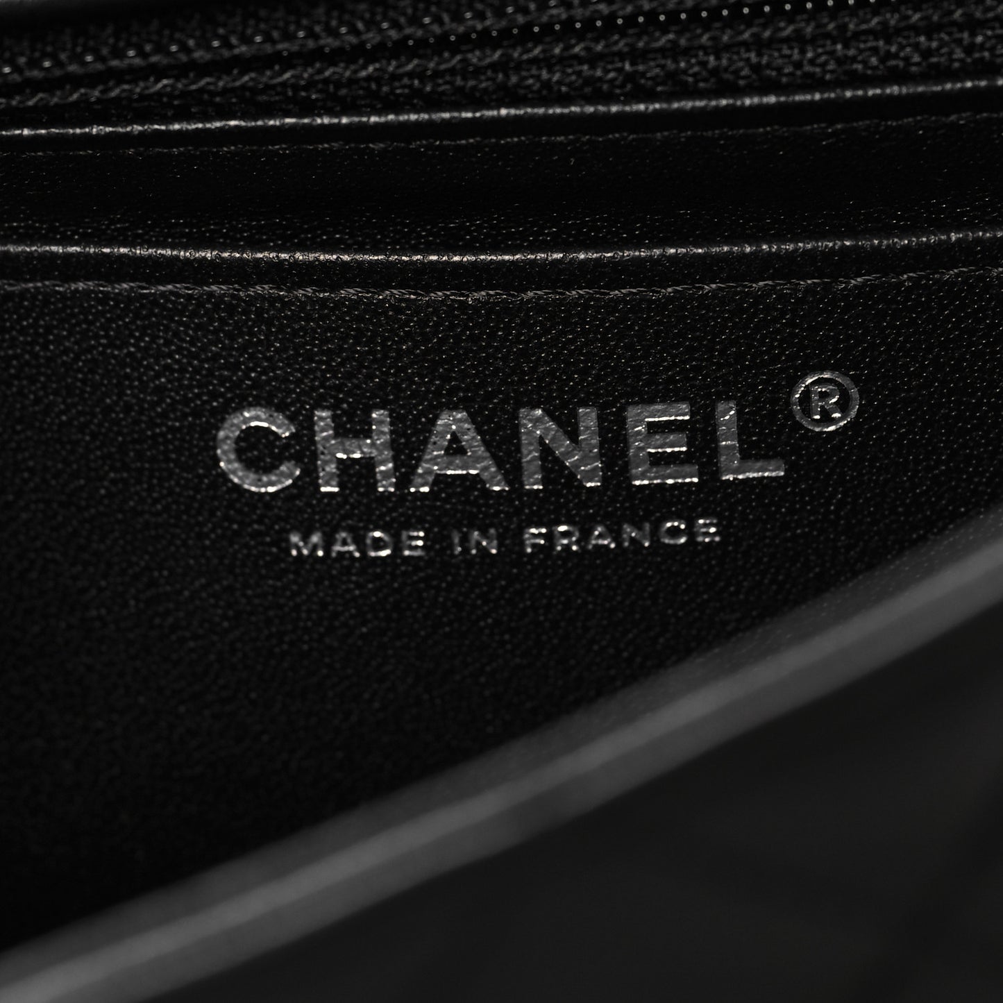 Lambskin Quilted Mini Rectangular Flap Black