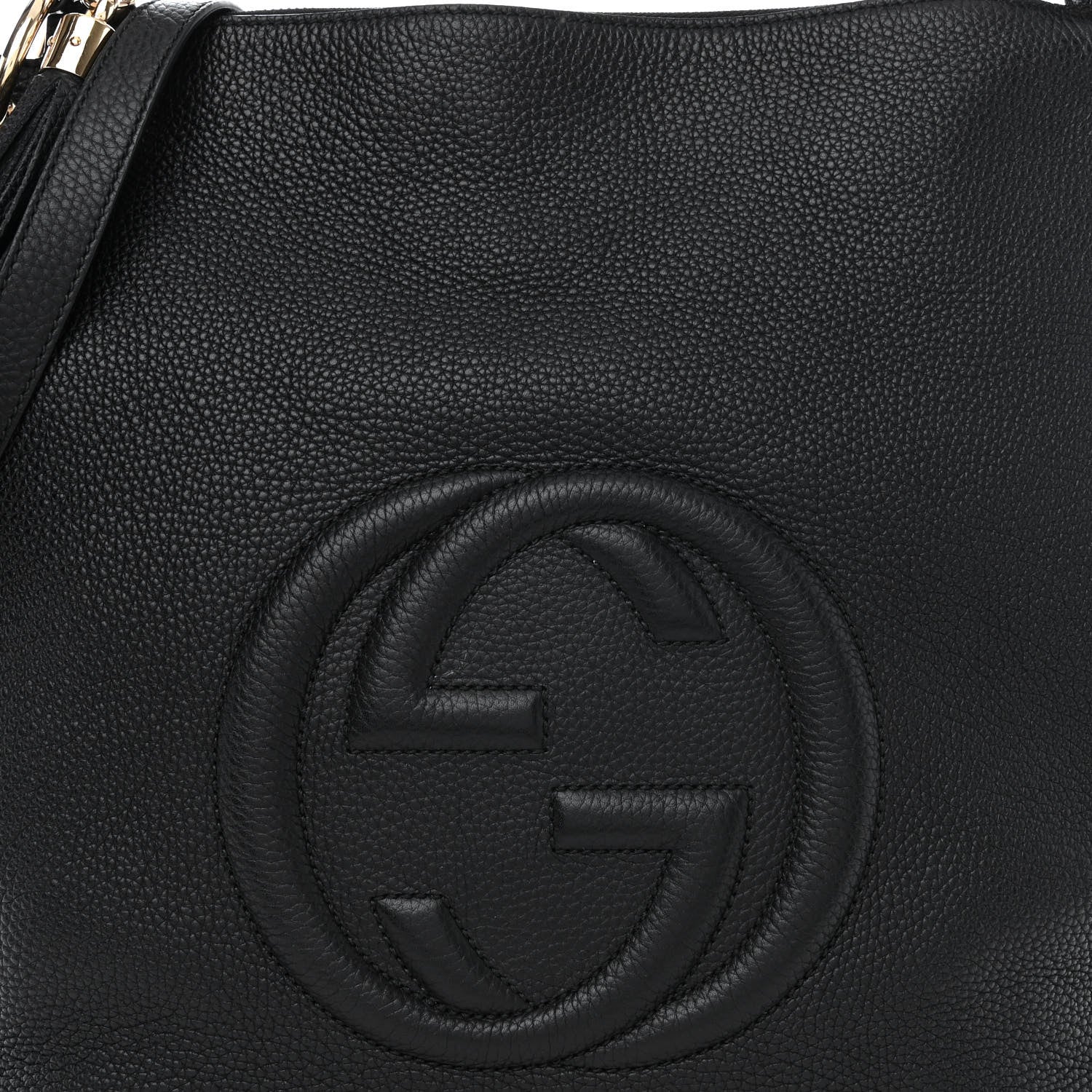 Gucci Pebbled Calfskin Large Soho Hobo Black 8 of 10