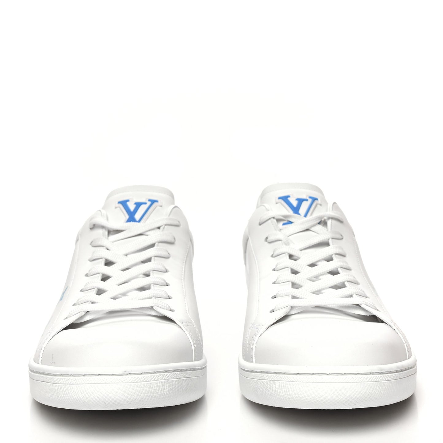 Calfskin Luxembourg Samothrace Mens Sneakers 9.5 White Blue