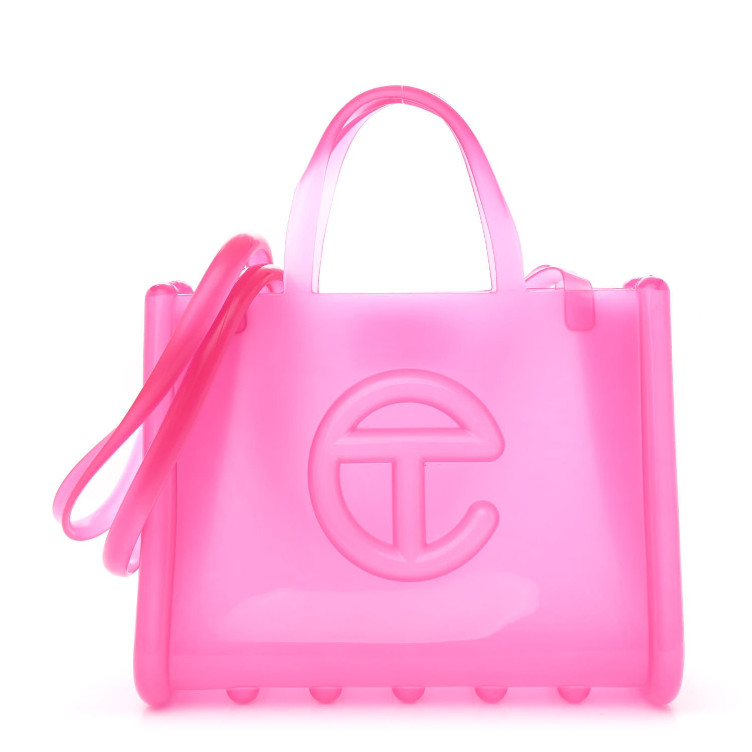 Telfar x MELISSA Jelly Medium Shopping Bag Clear Pink 1645465