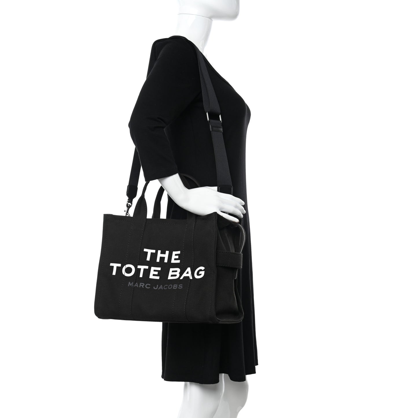 Cotton Canvas Medium The Tote Black