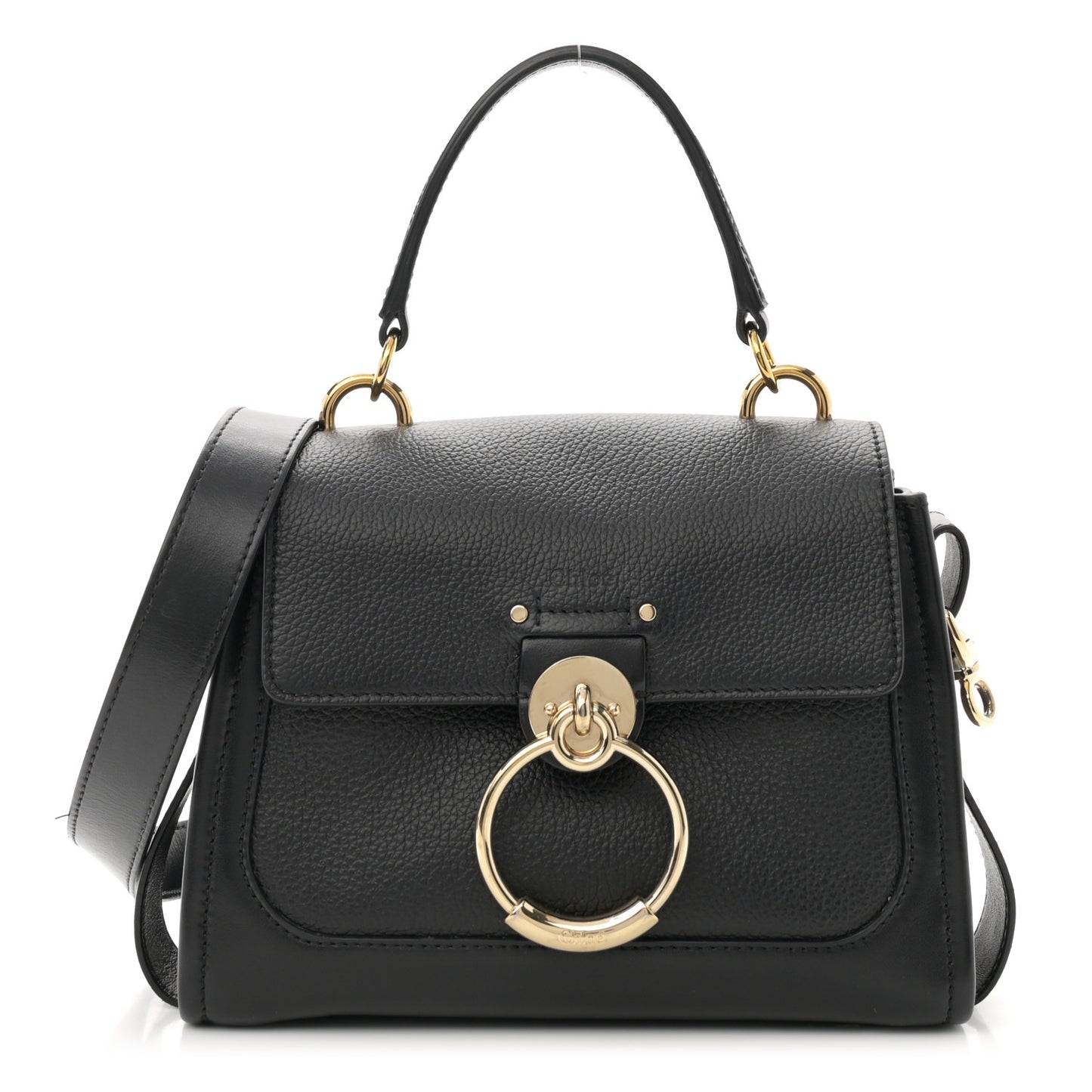 Calfskin Mini Tess Day Bag Black