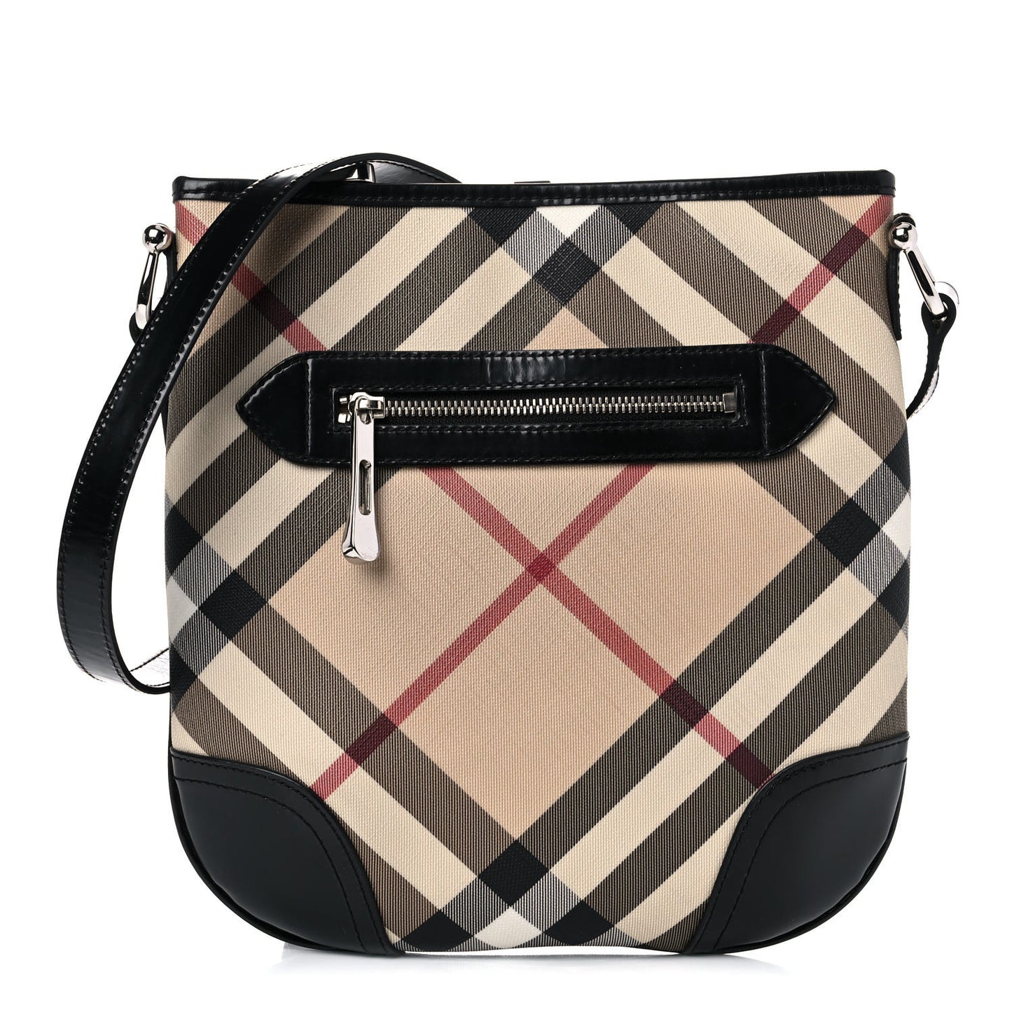 Supernova Check Small Dryden Crossbody Bag Black