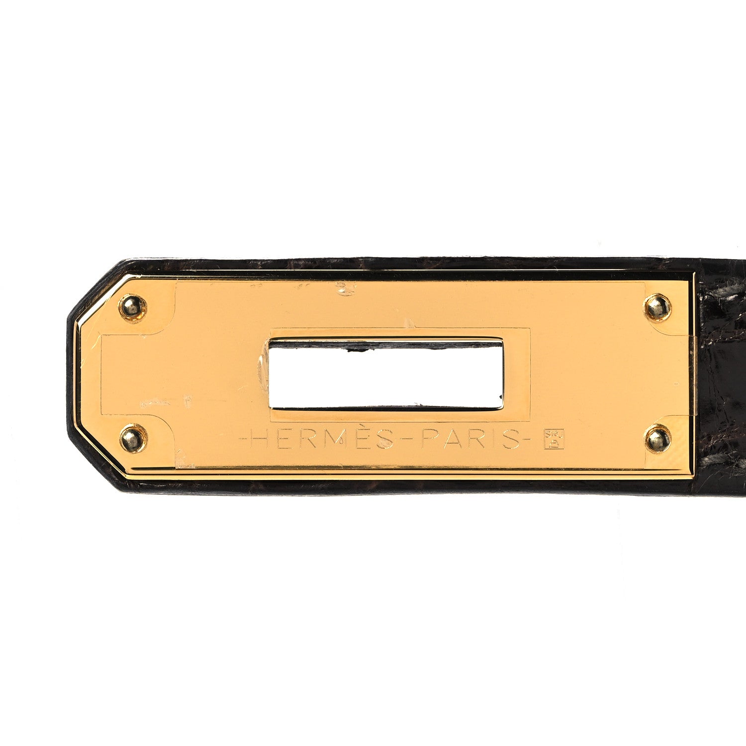 Hermes Shiny Niloticus Crocodile Kelly Sellier 28 Macassar 30 of 38