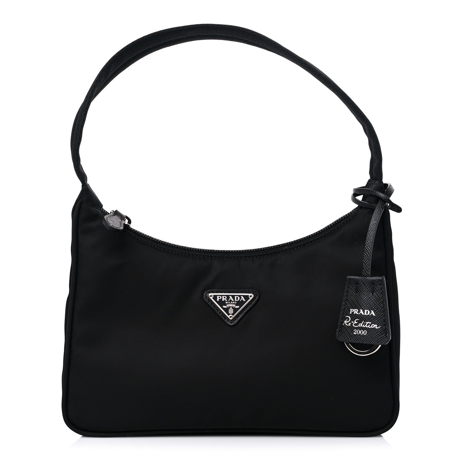 Prada Tessuto Nylon Mini Re-Edition 2000 Bag Black 1 of 8
