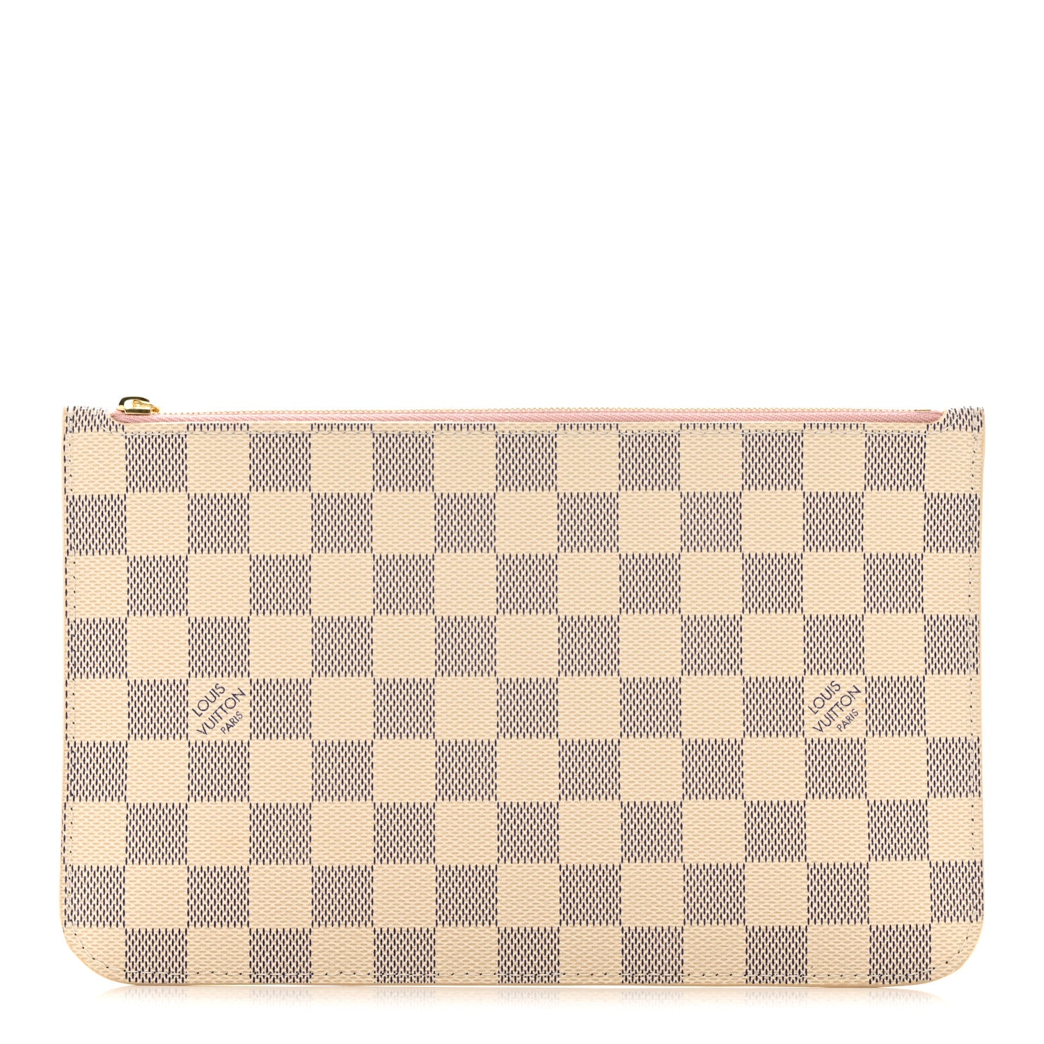 Louis Vuitton Damier Azur Neverfull MM GM Pochette Rose Ballerine 1 of 6