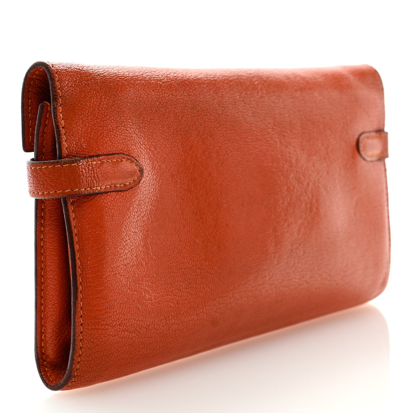Chevre Mysore Kelly Longue Wallet Orange