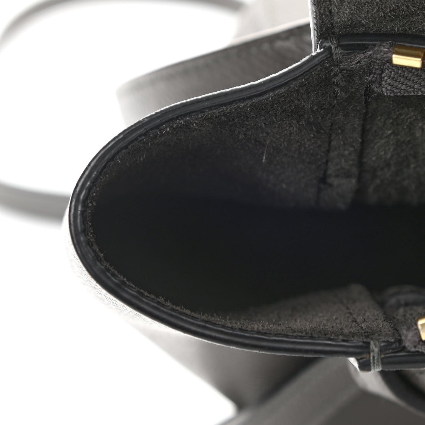 Grained Calfskin Nano Belt Bag Grey