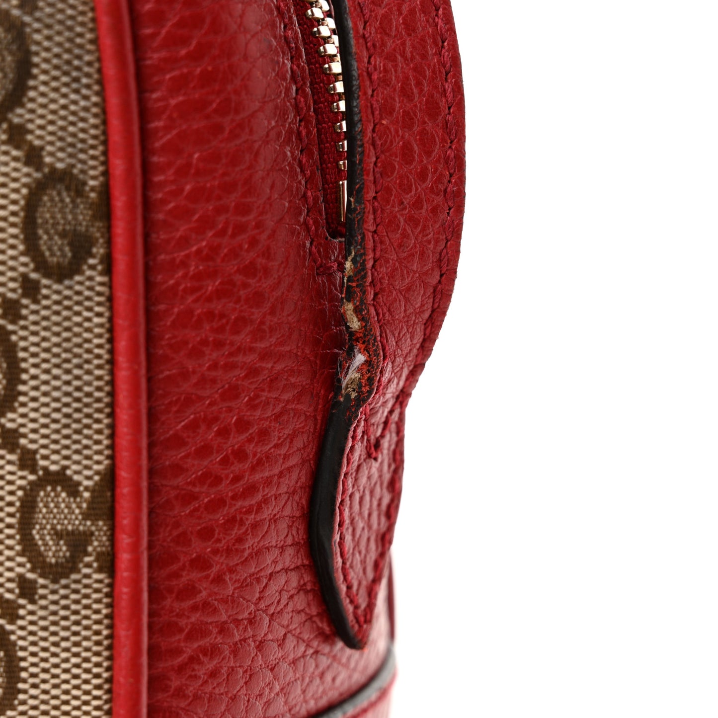 Monogram Mini Bree Messenger Bag Red