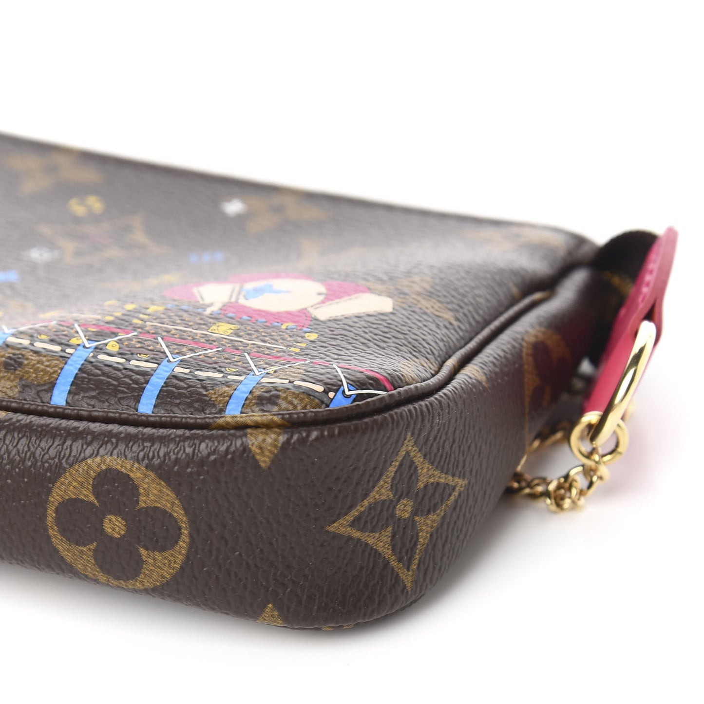 Monogram 2020 Christmas Animation Roller Coaster Mini Pochette Accessories Pivoine