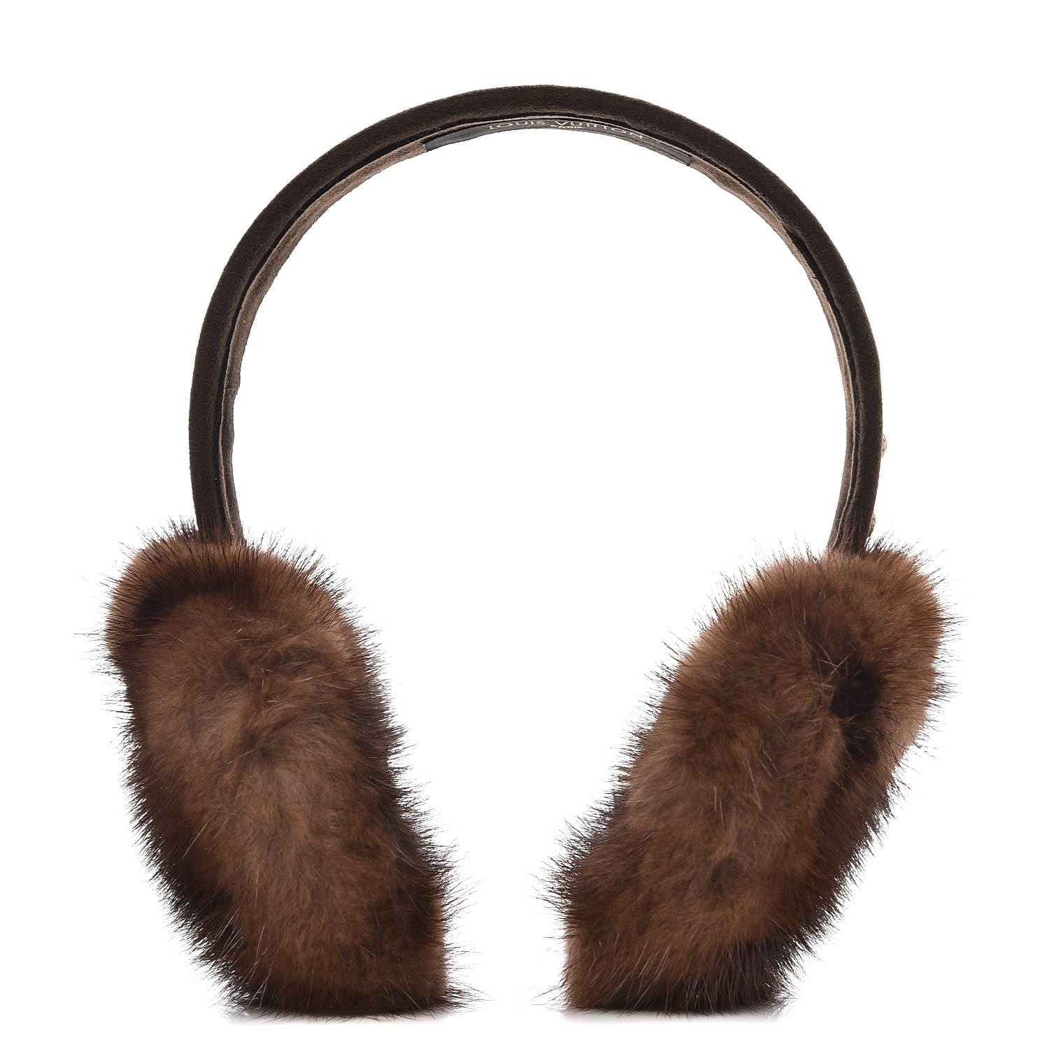 Louis Vuitton Mink Monogram Earmuffs Brown 1 of 4