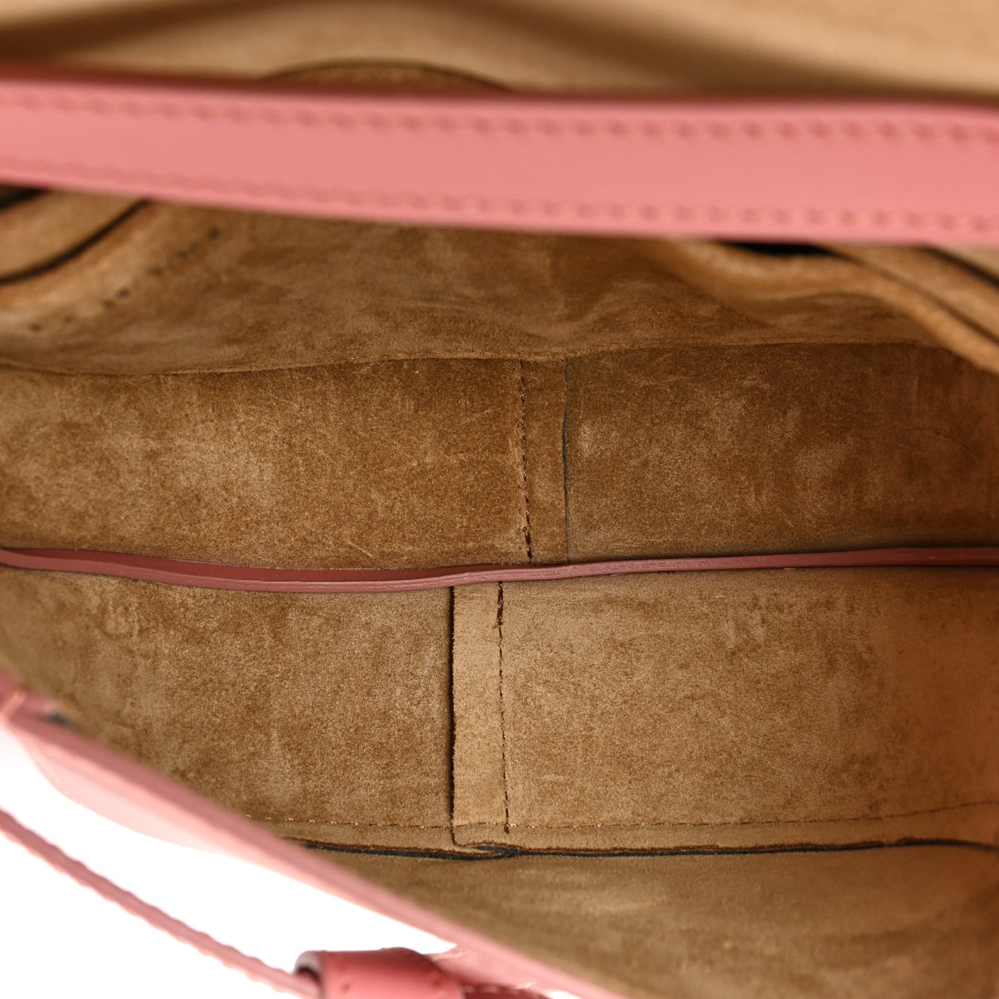 Calfskin Jacquard Mini Gate Dual Bag Peach Bloom