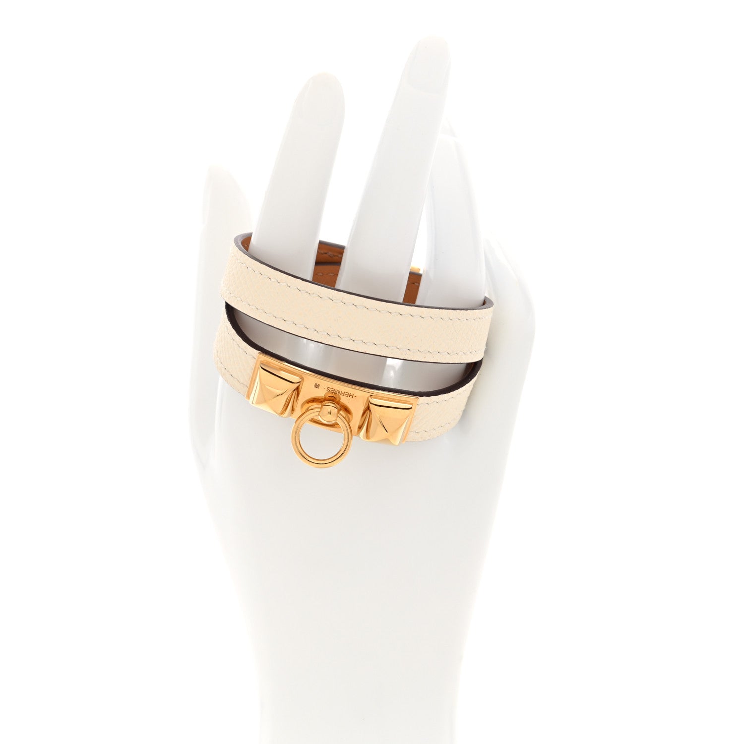 Hermes Epsom Rivale Double Tour Bracelet T2 Nata 2 of 6
