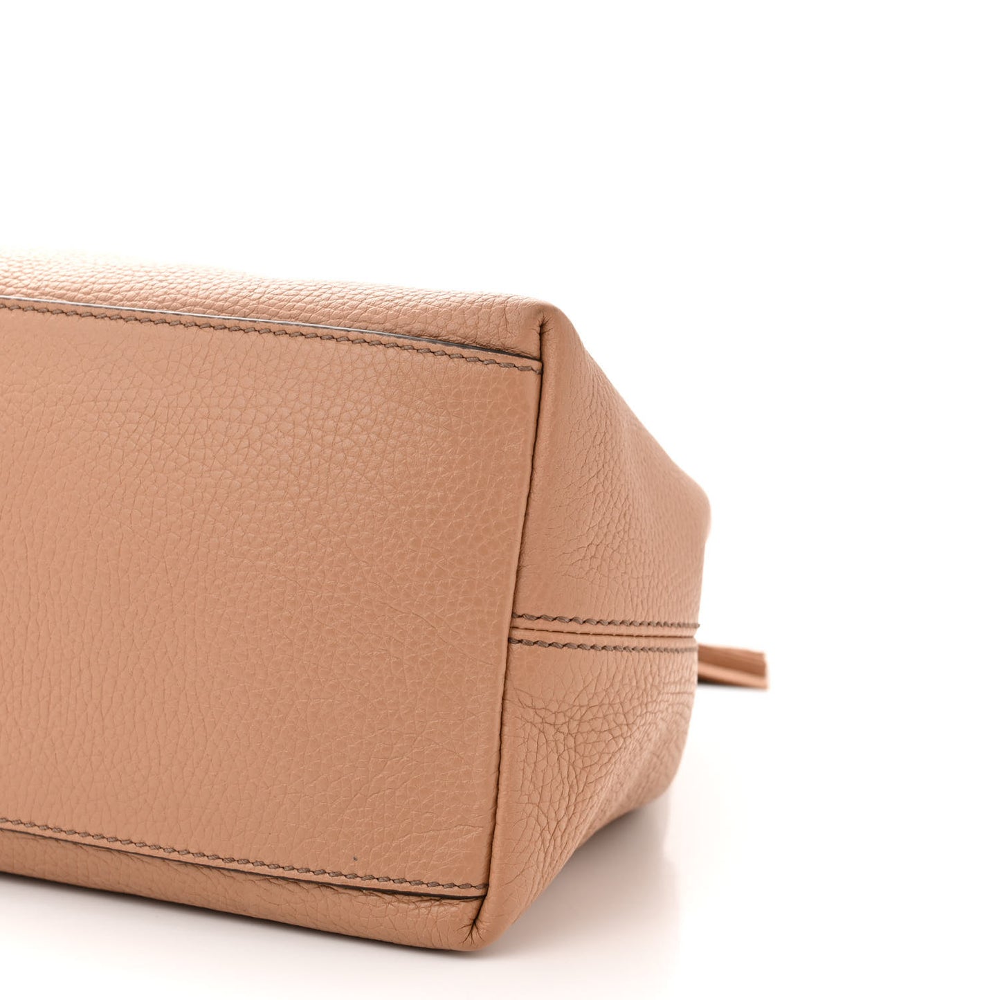 Pebbled Calfskin Medium Soho Chain Shoulder Bag Camelia