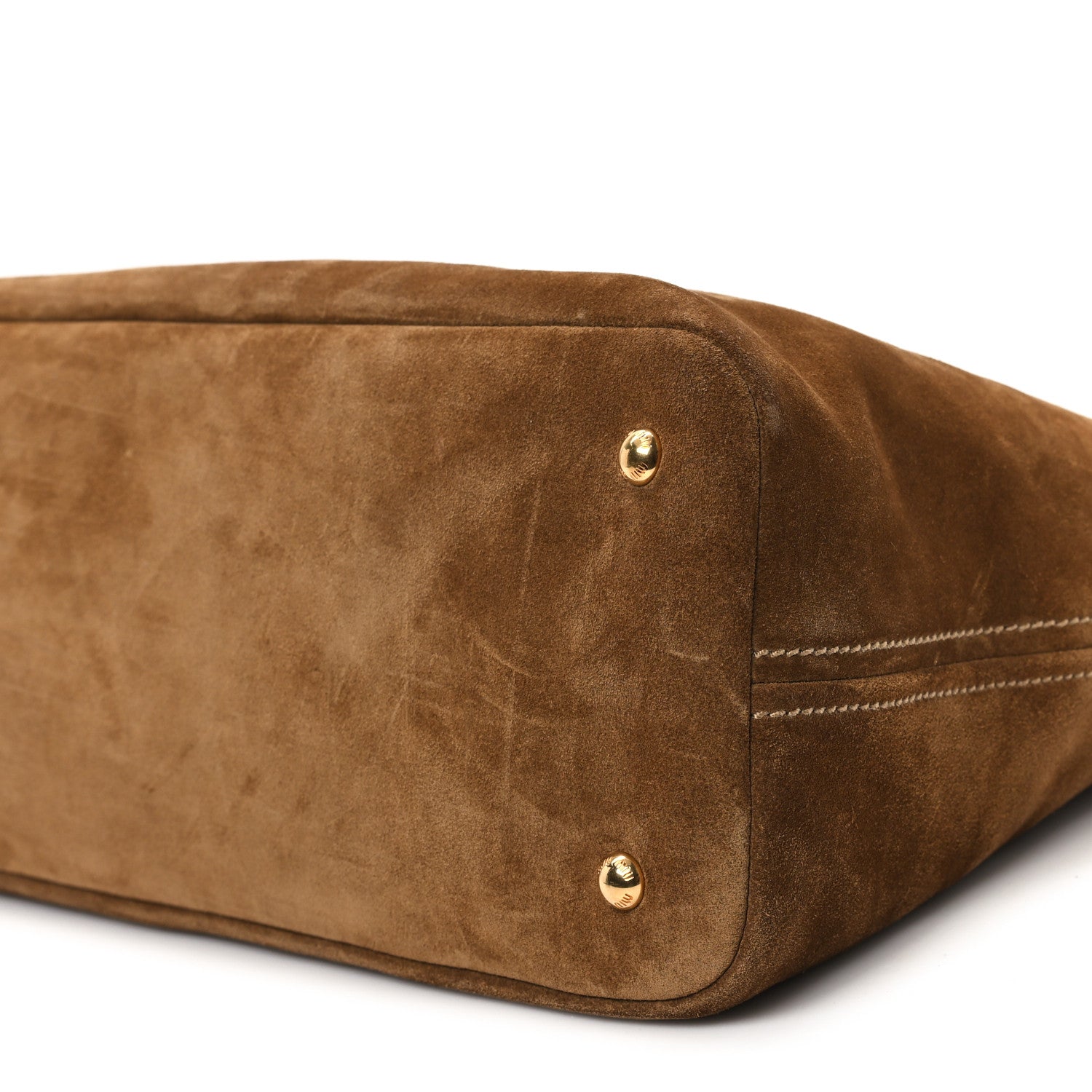 Miu Miu Camoscio Large Aventure Bag Olive Green 9 of 9