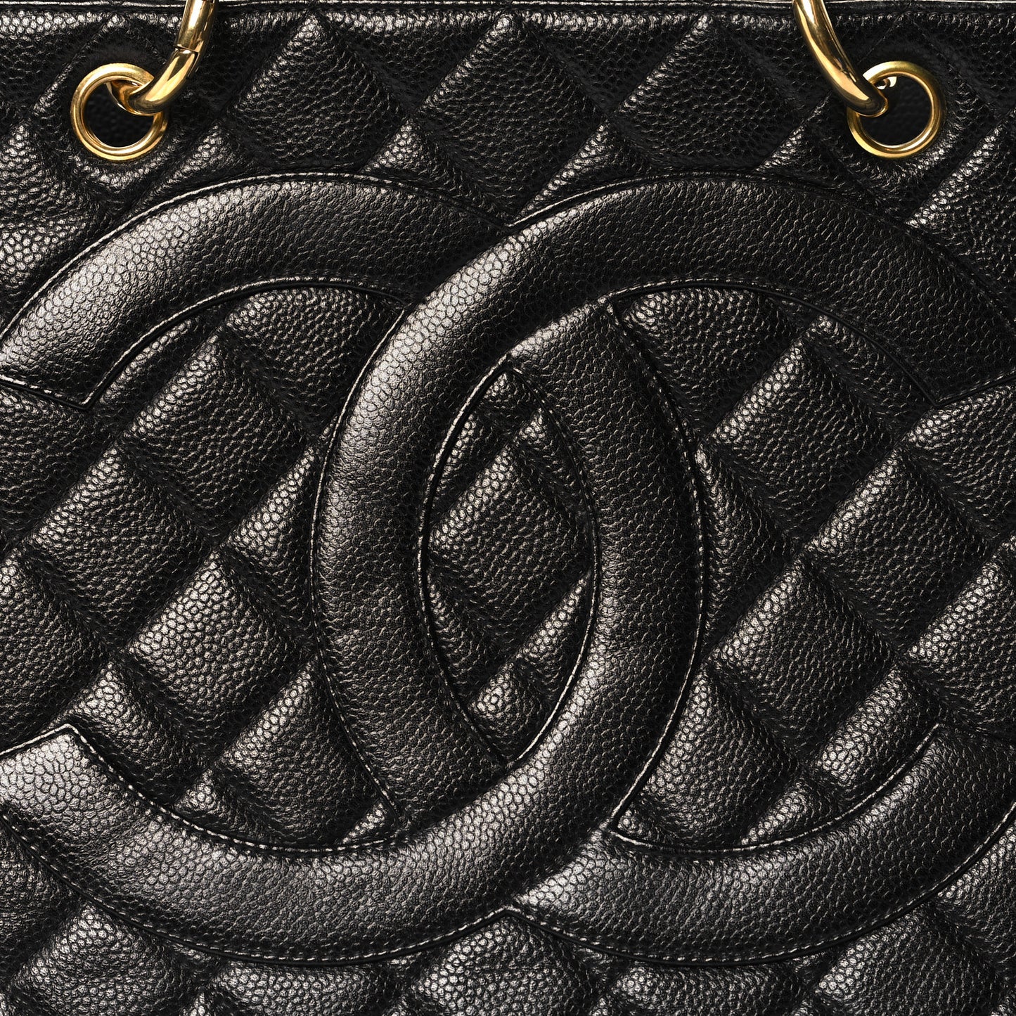Caviar Quilted Grand Timeless Tote GTT Black