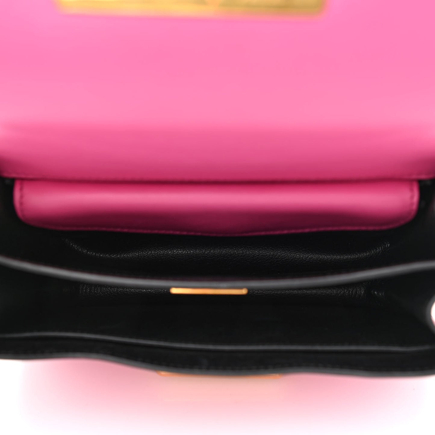City Calf Saffiano Cahier Bag Fuxia Black