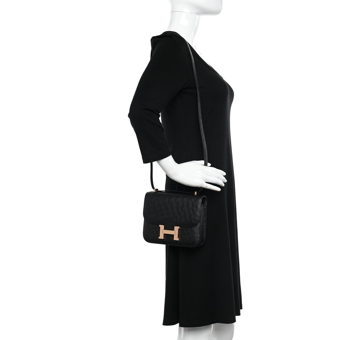 Ostrich Constance 18 Black