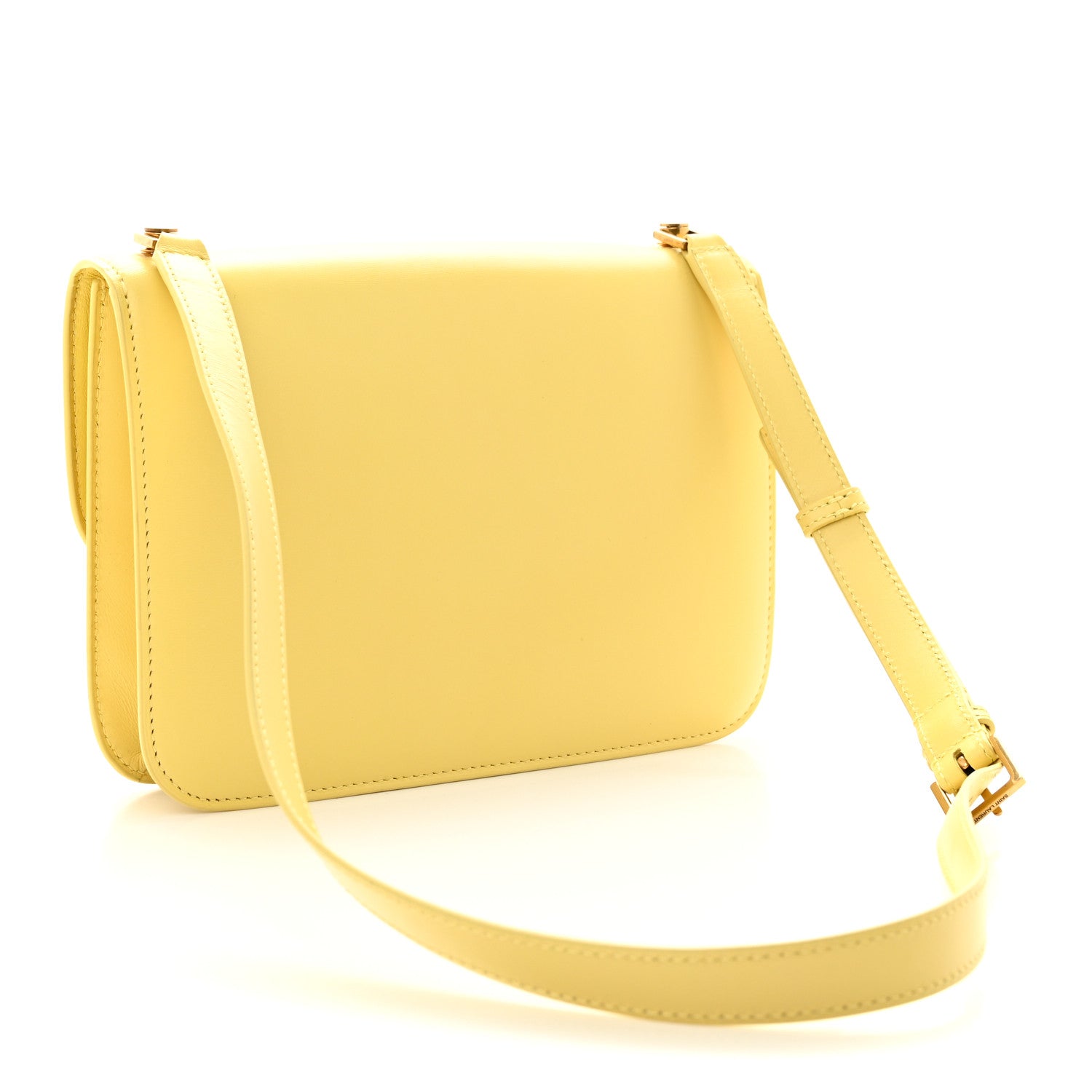 Saint Laurent Smooth Calfskin Carre Satchel Paille 3 of 14