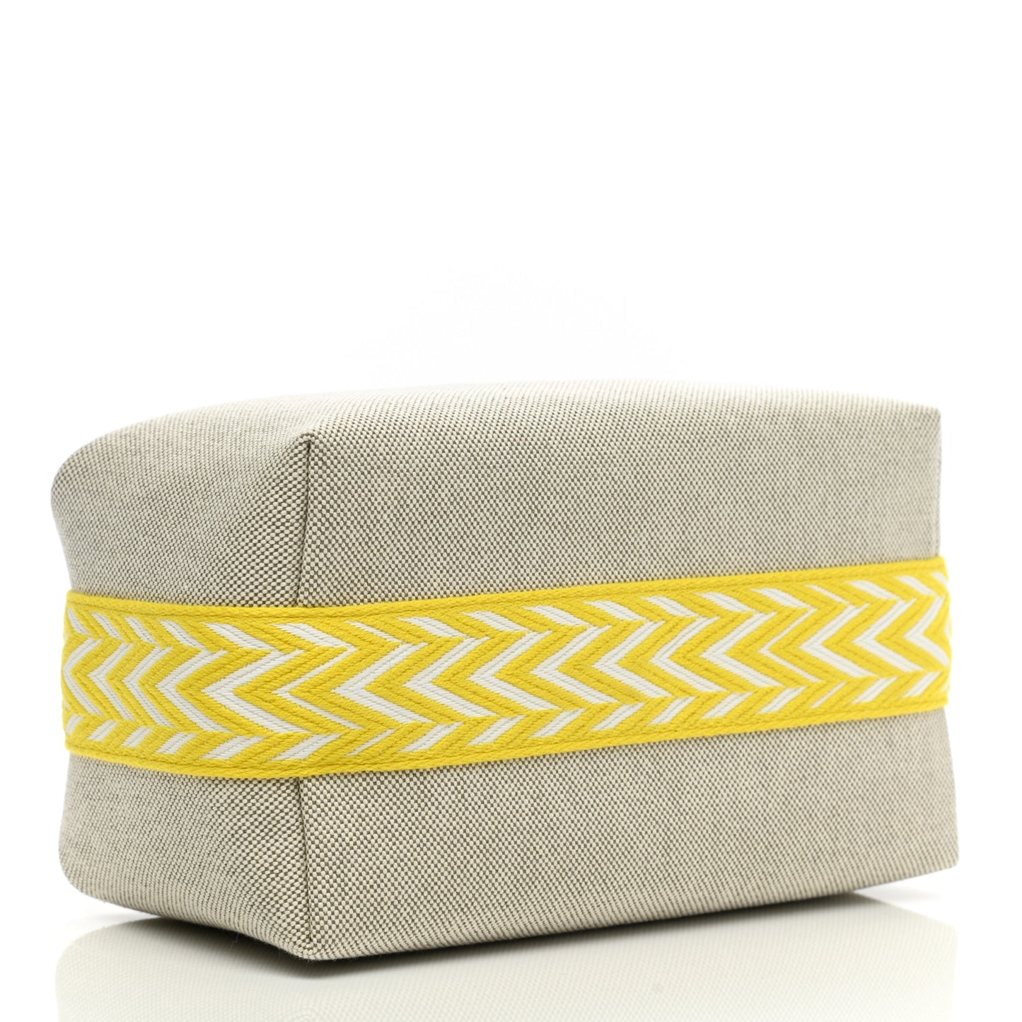 Canvas Small Bride-A-Brac Pouch Natural Jaune Citron