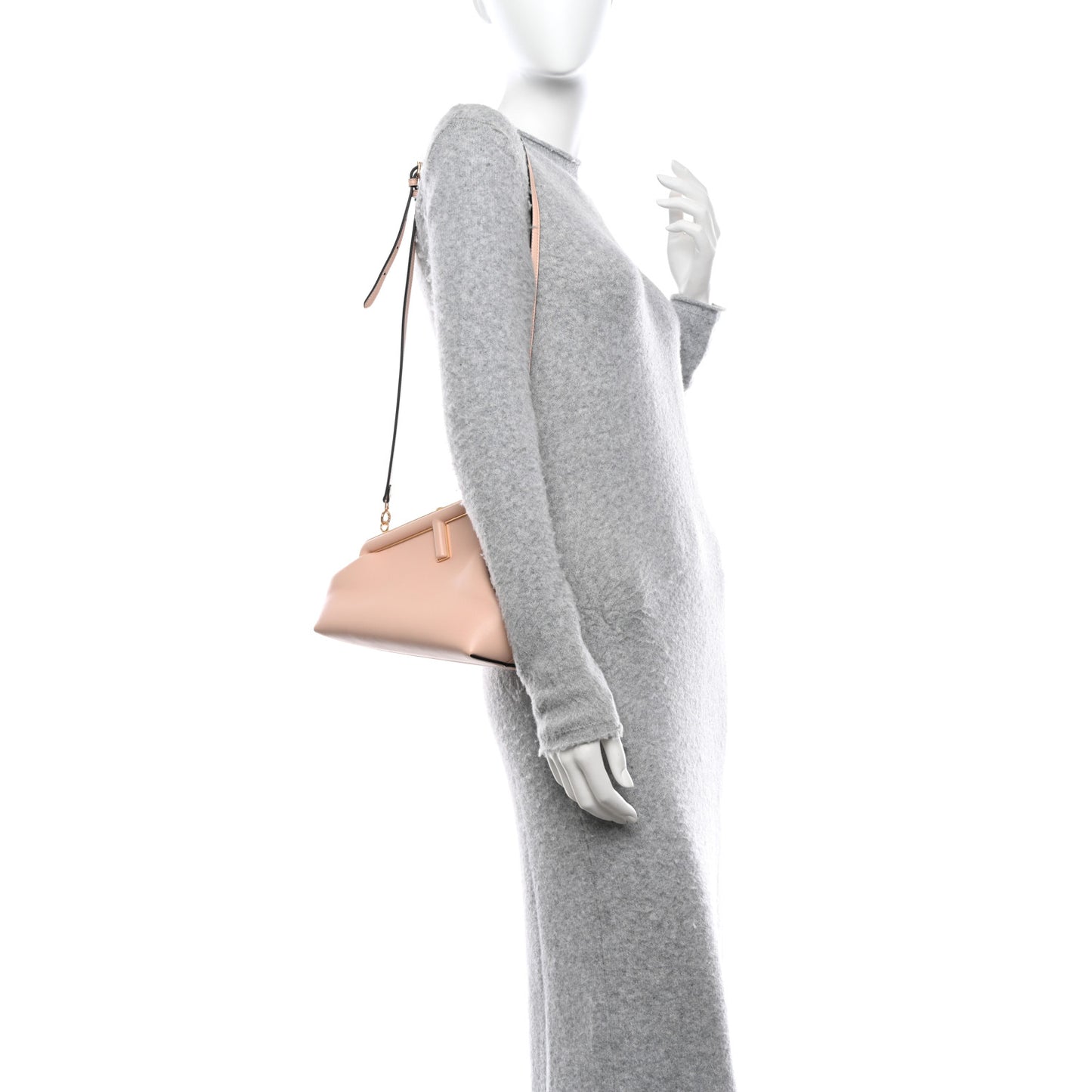 Shiny Nappa Small Fendi First Light Rose