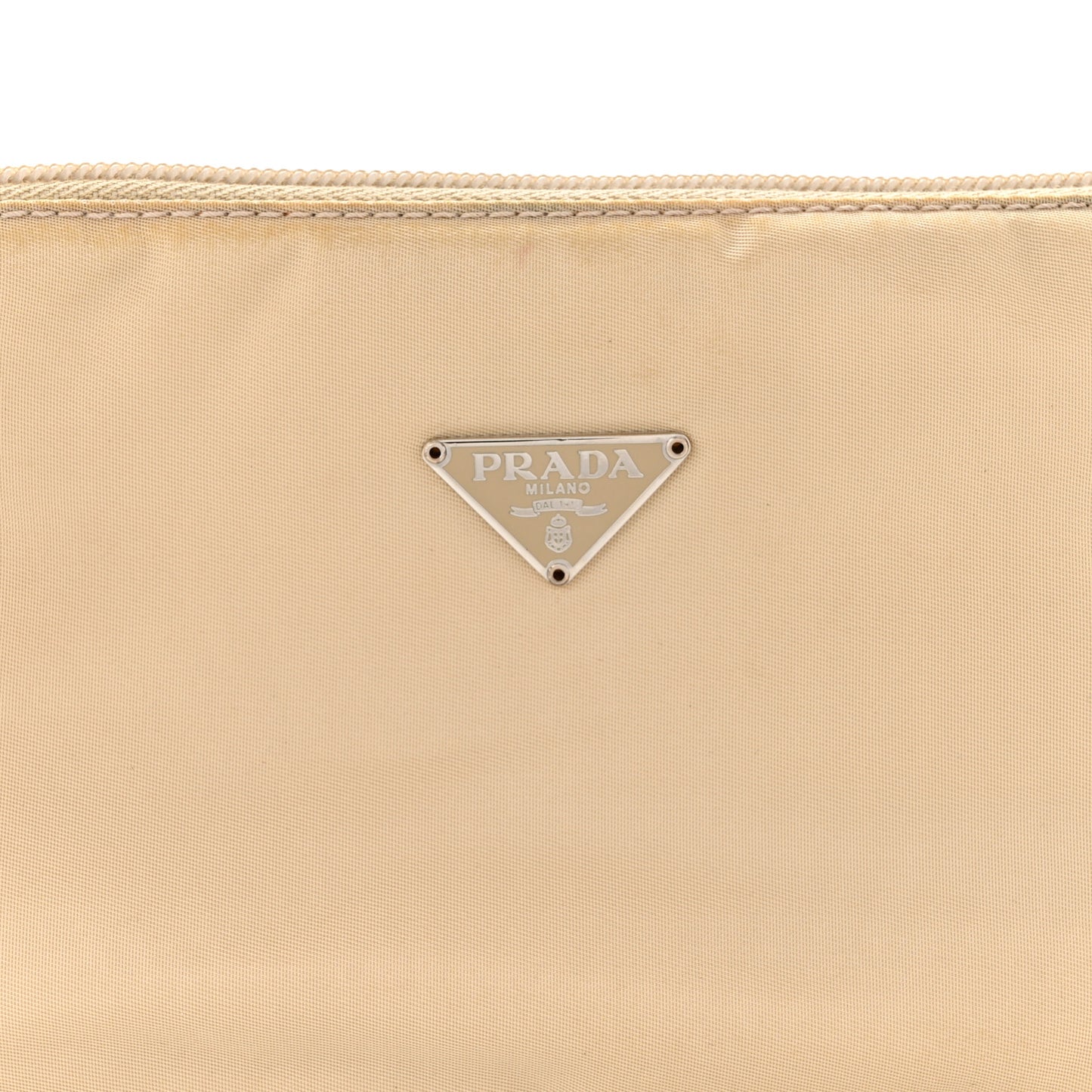 Tessuto Nylon Pochette Beige