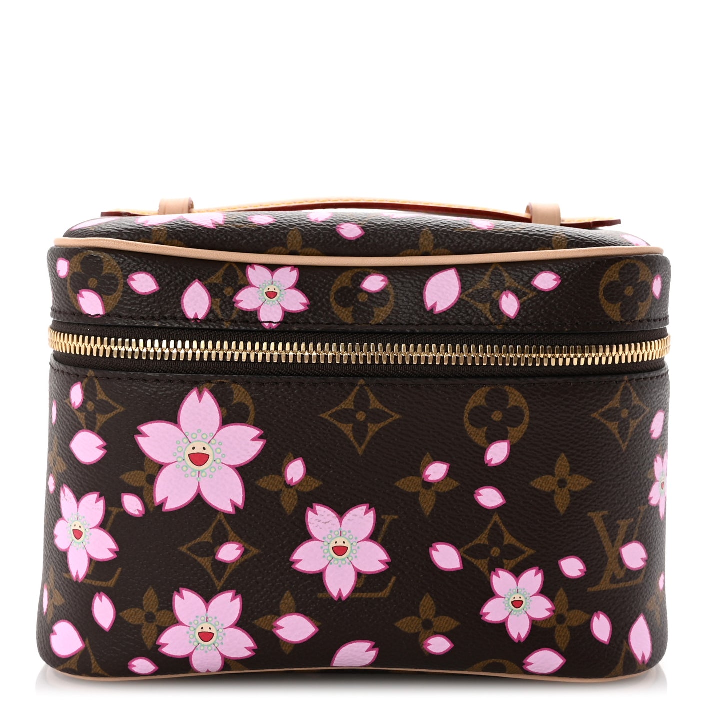 X TM Monogram Cherry Blossom Nice Mini Sakura Brown