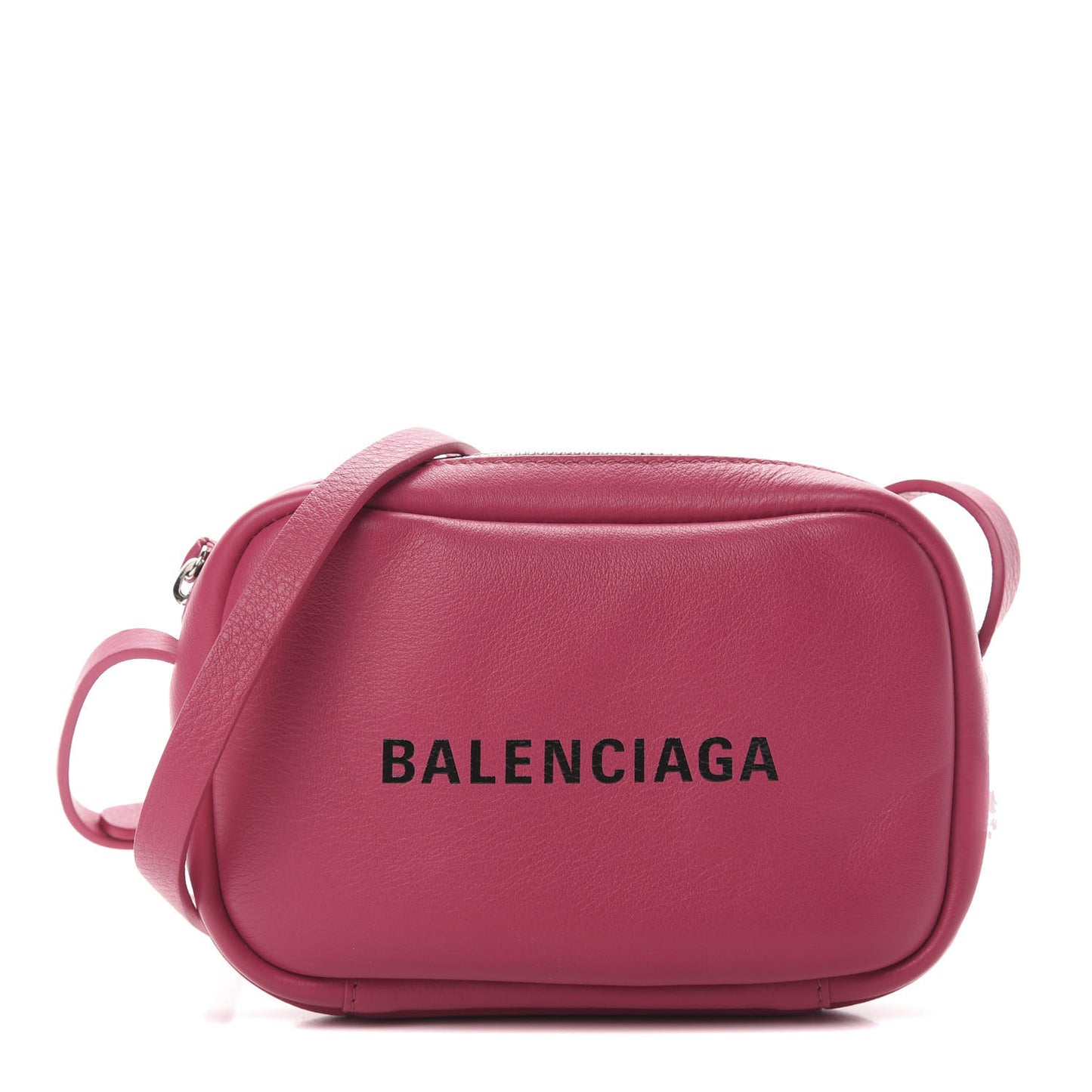 Calfskin Logo XS Everyday Camera Bag Rose Indien Black