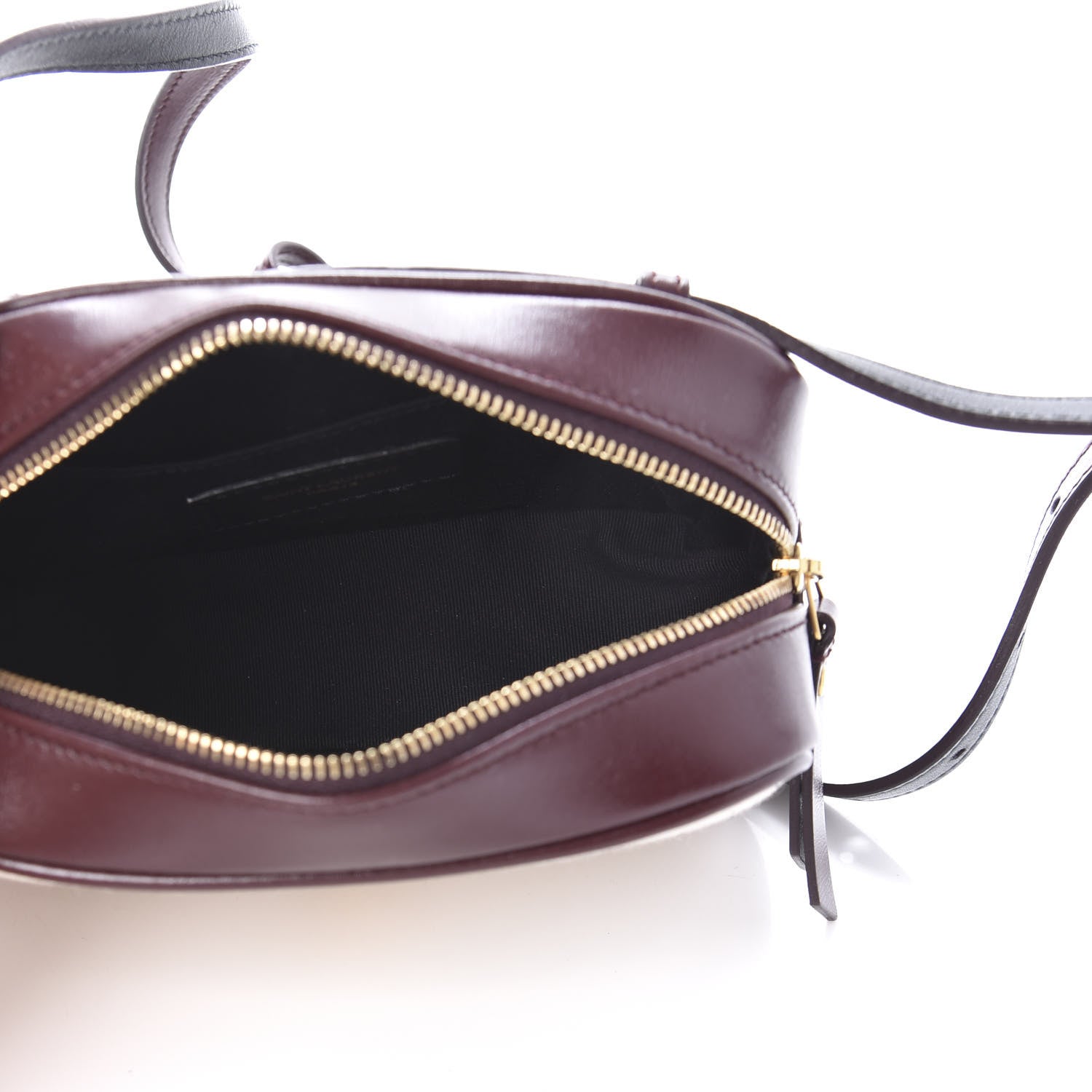 Saint Laurent Calfskin Canvas Monogram Lou Belt Bag Natural Dark Legion Red 5 of 9