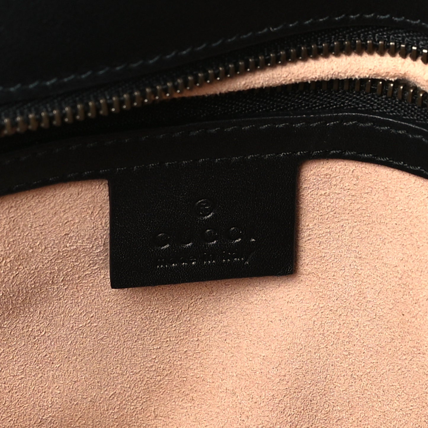 Calfskin Matelasse Studded Small Pearly GG Marmont Shoulder Bag Black