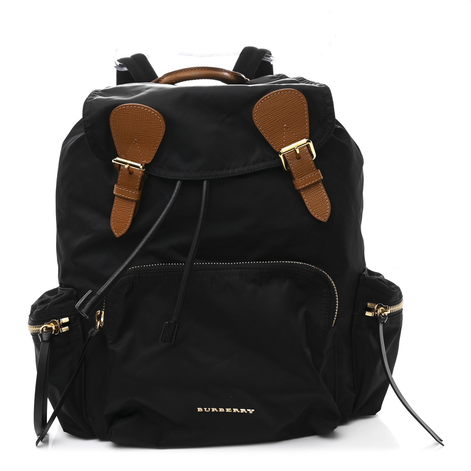 Burberry Nylon Medium Rucksack Backpack Black 1793684 – FASHIONPHILE