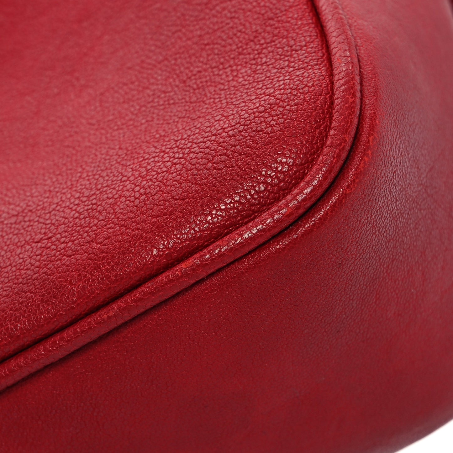 Lambskin Monogram Lou Belt Bag Red