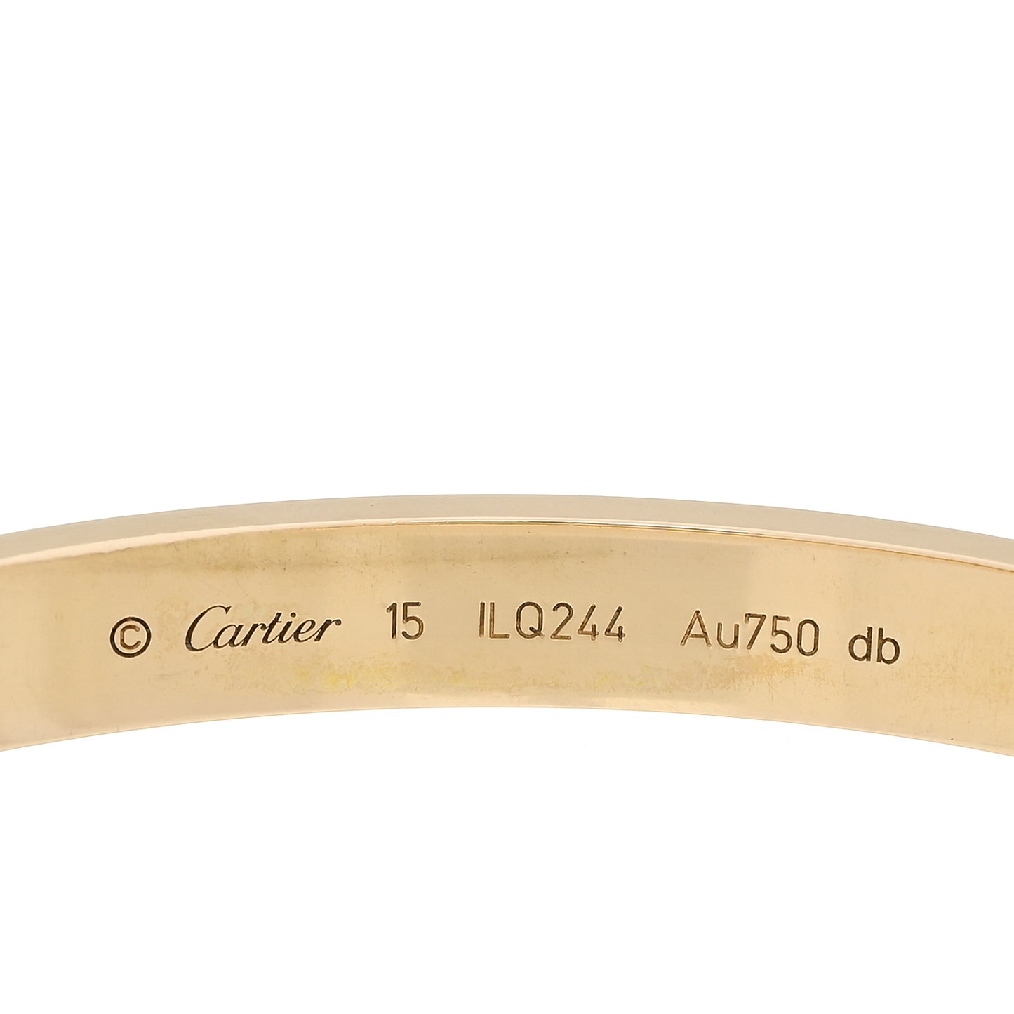 18K Yellow Gold LOVE Bracelet 15