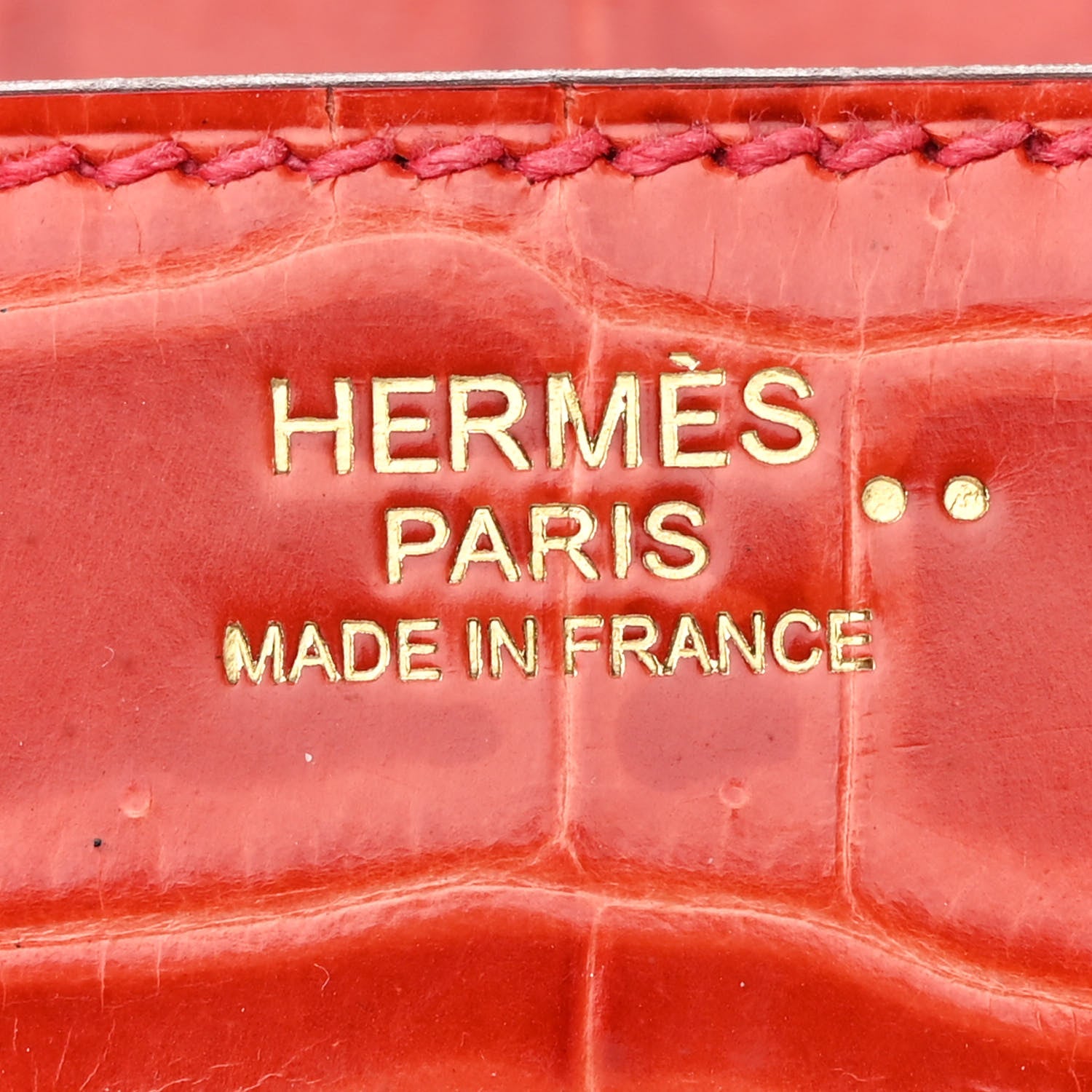 Hermes Shiny Niloticus Crocodile Birkin 30 Sanguine 6 of 15