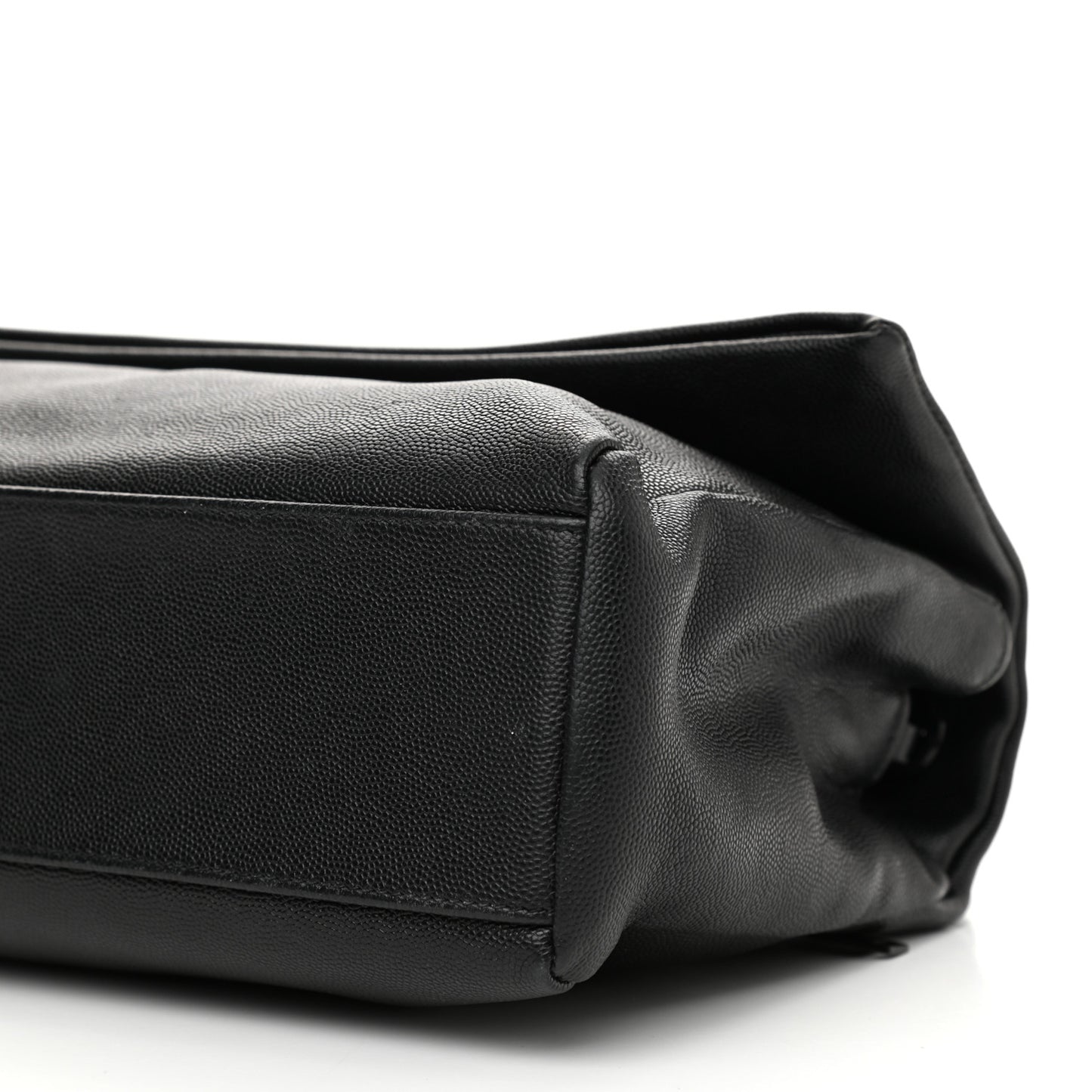 Grain De Poudre Medium West Hollywood Monogram Fold-Over Black