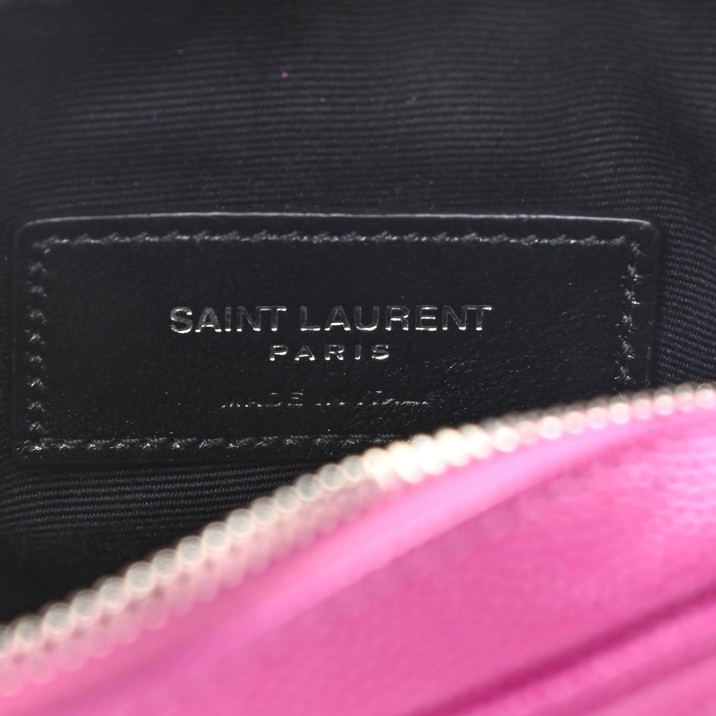 Grain De Poudre Matelasse Monogram Baby Lou Camera Bag Electric Fuxia