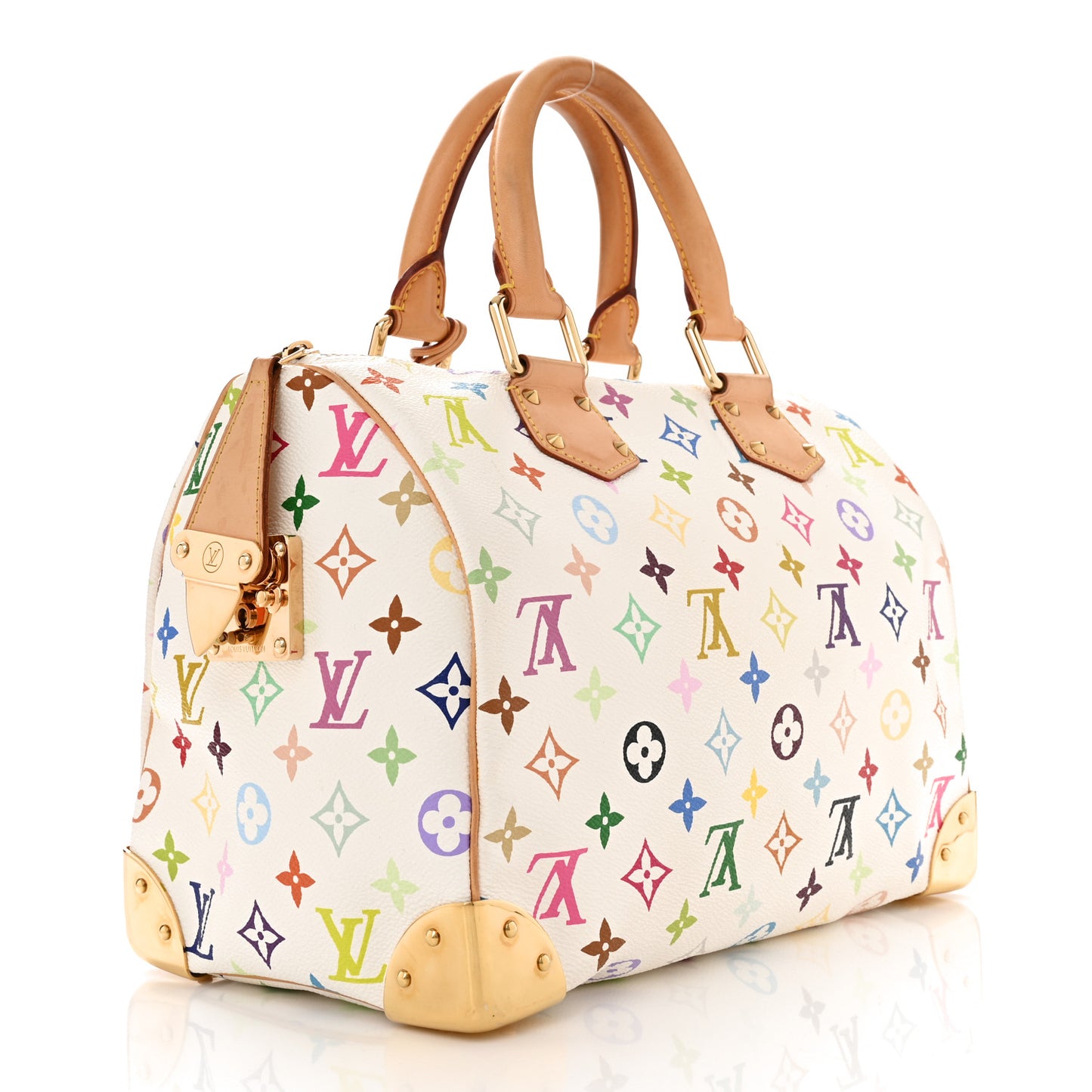 Monogram Multicolor Speedy 30 White