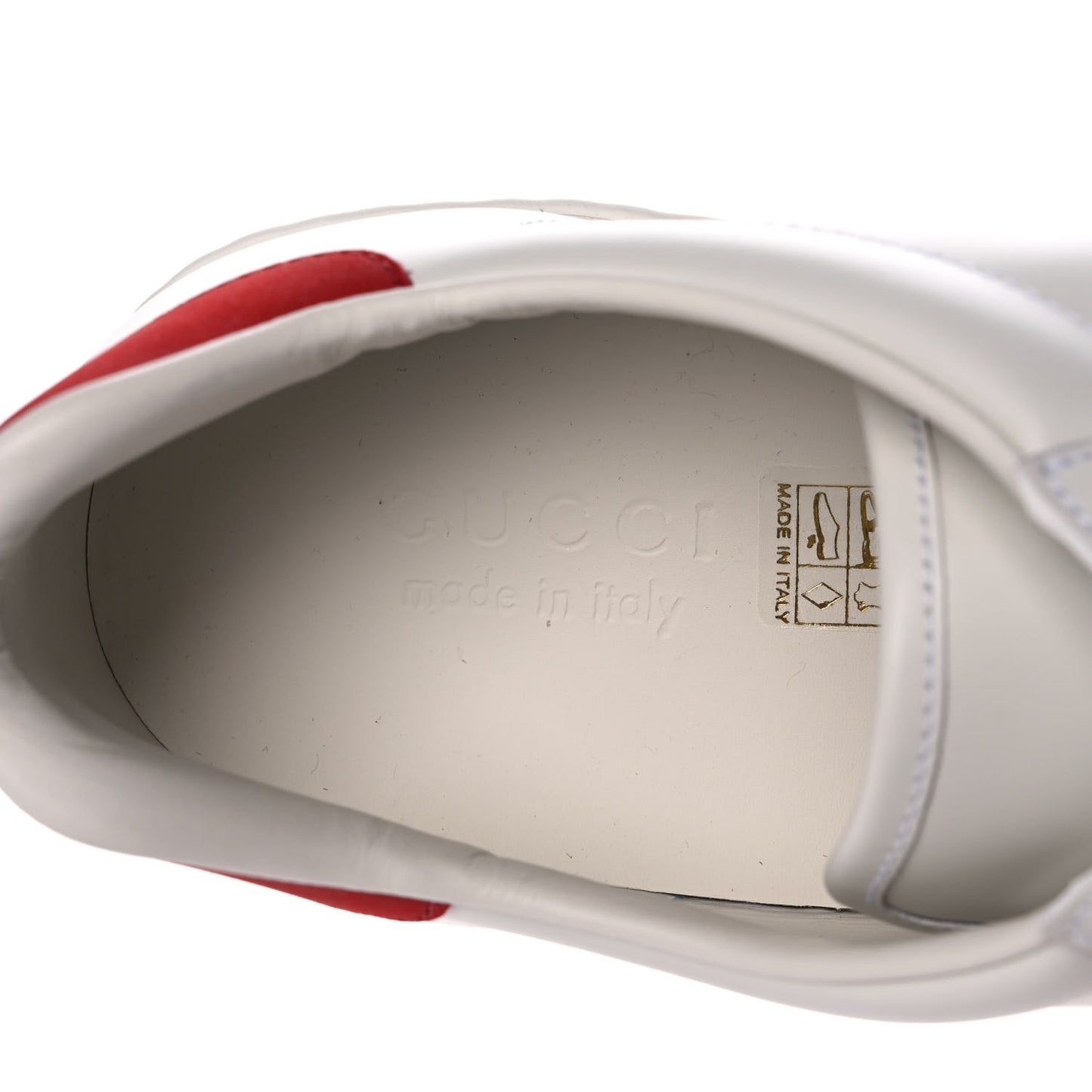 Calfskin Web Interlocking G Mens Ace Sneakers 11 White