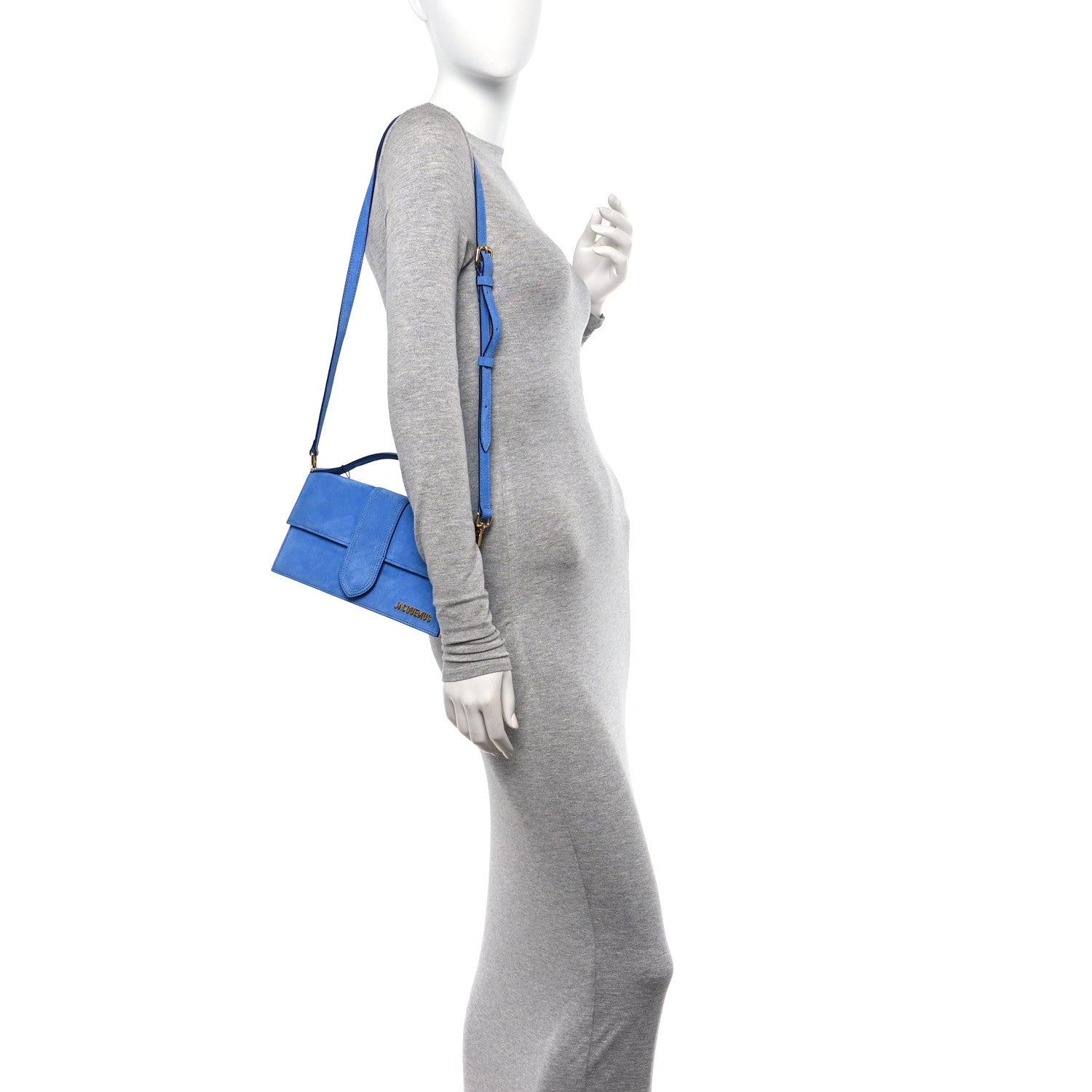 Jacquemus Nubuck Le Grand Bambino Blue 2 of 9