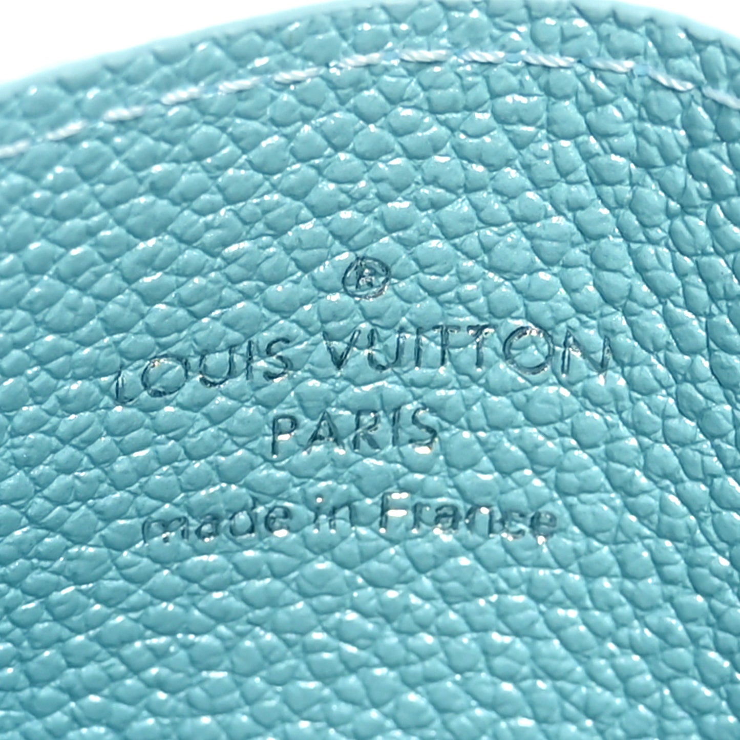 Empreinte Monogram LV Charms Card Holder Pearly Lagoon Turquoise