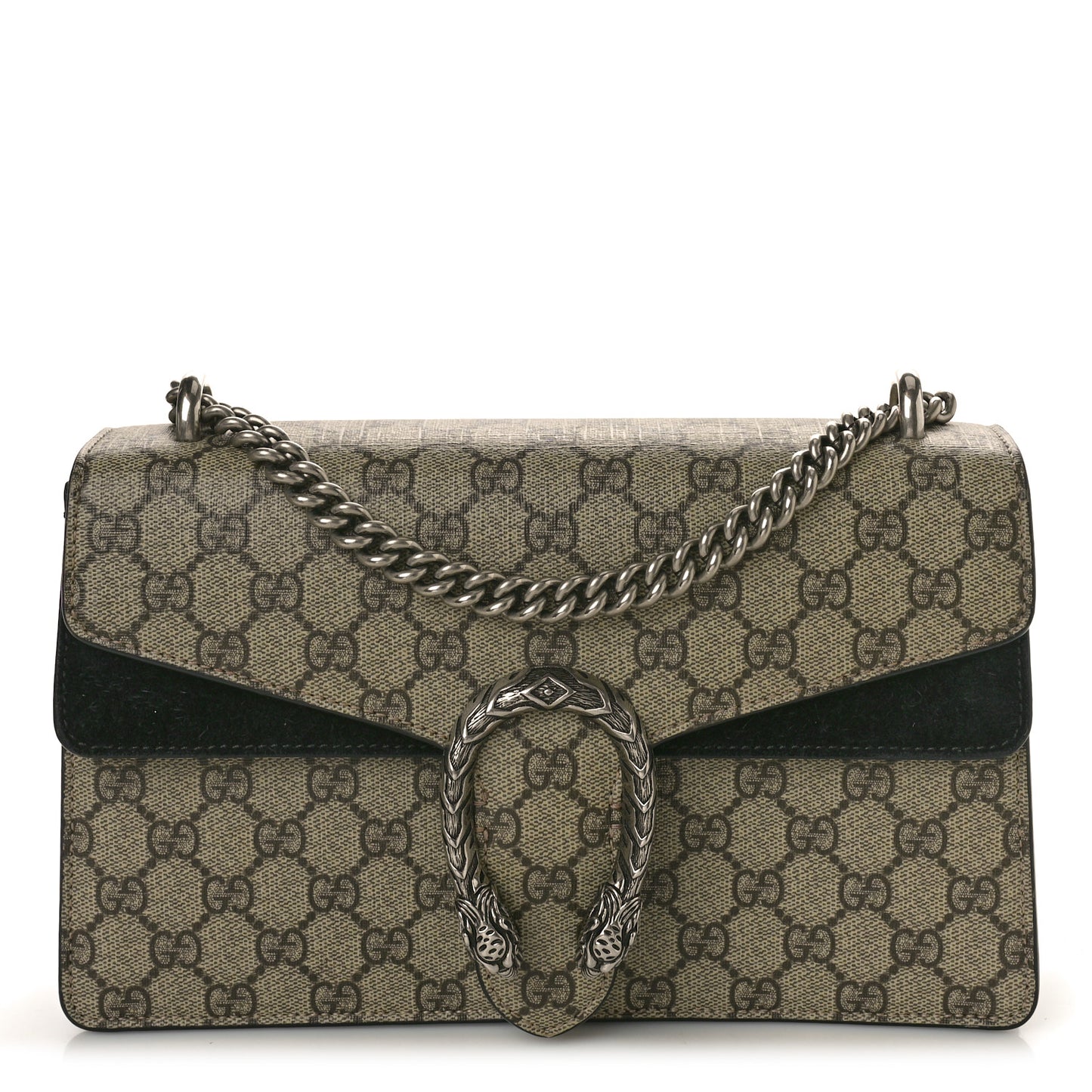 GG Supreme Monogram Small Dionysus Shoulder Bag Black