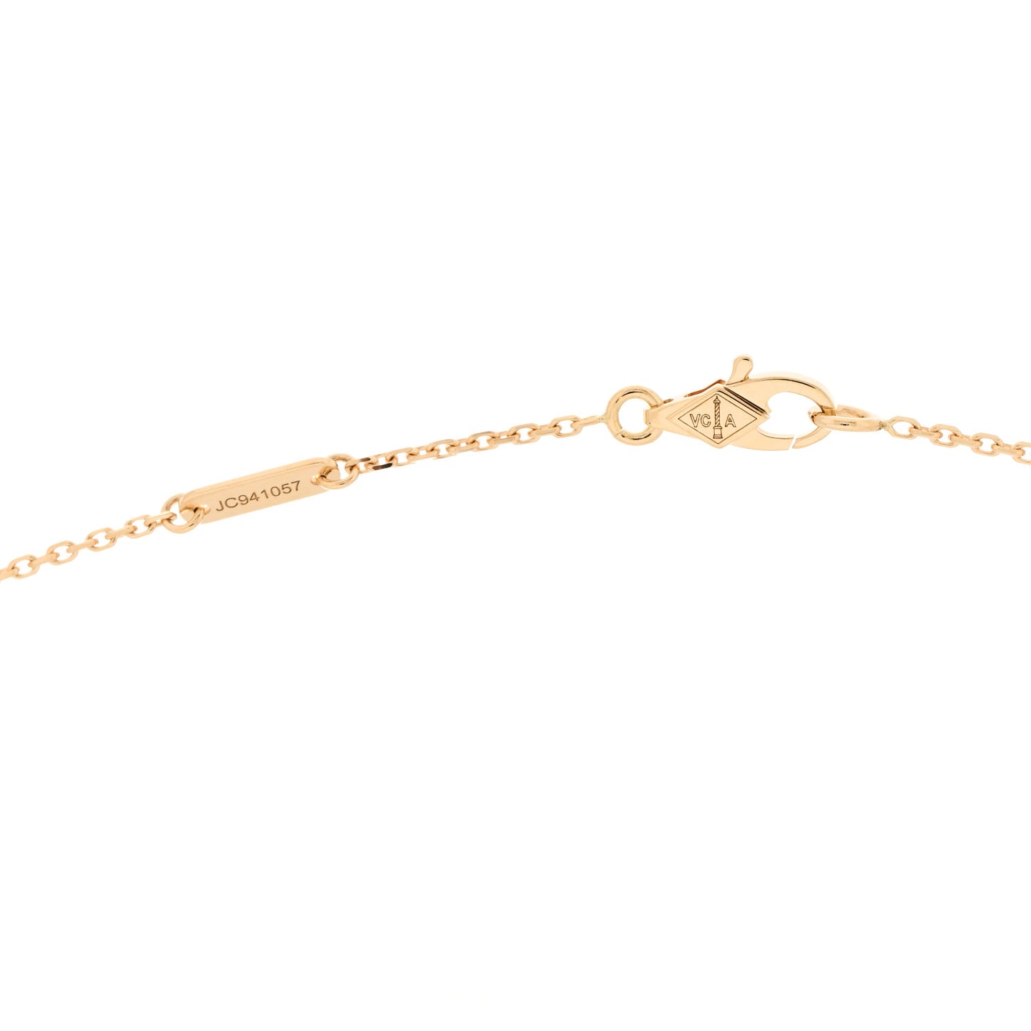 18K Yellow Gold Mother of Pearl Sweet Alhambra Butterfly Pendant Necklace