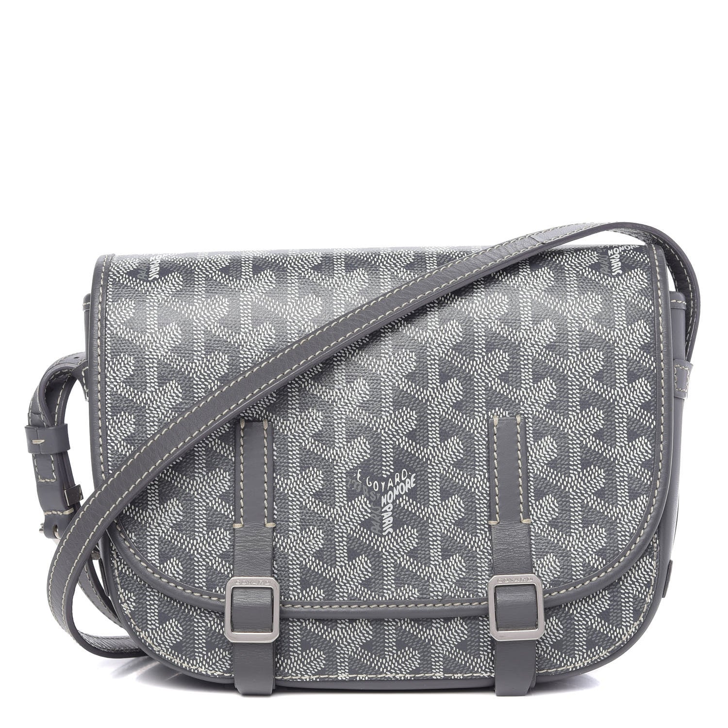 Goyard Goyardine Belvedere PM Messenger Bag Grey 694300 – FASHIONPHILE