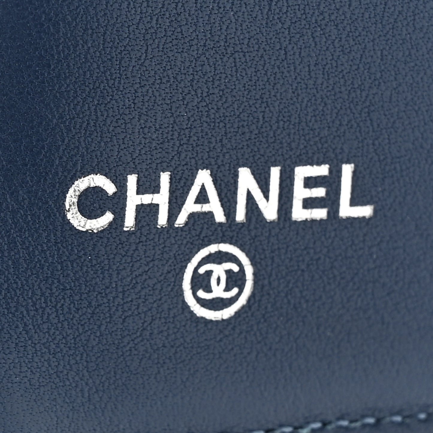 Patent Quilted Brilliant Zipped Pocket Wallet Blue