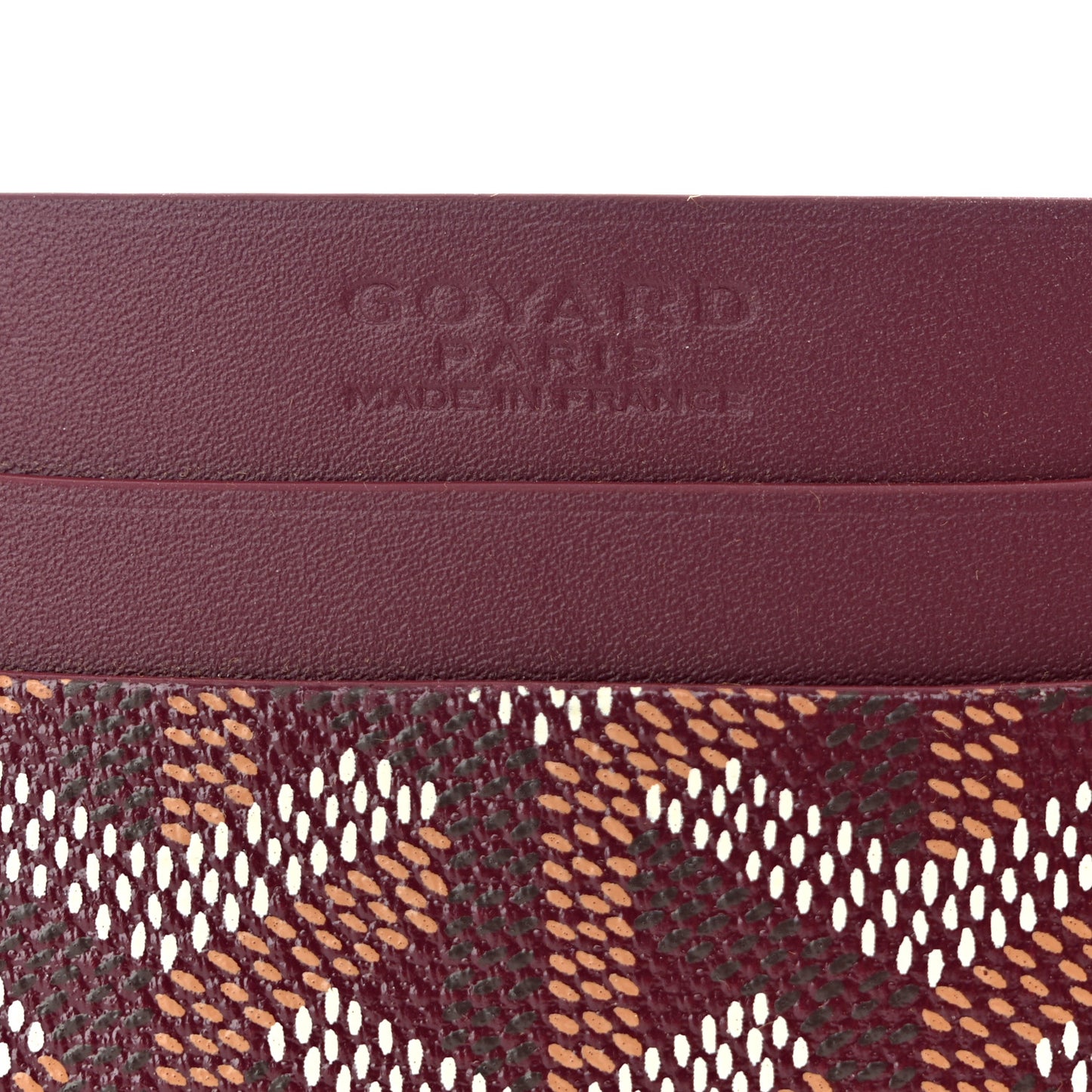 Goyardine Saint Sulpice Card Holder Bordeaux