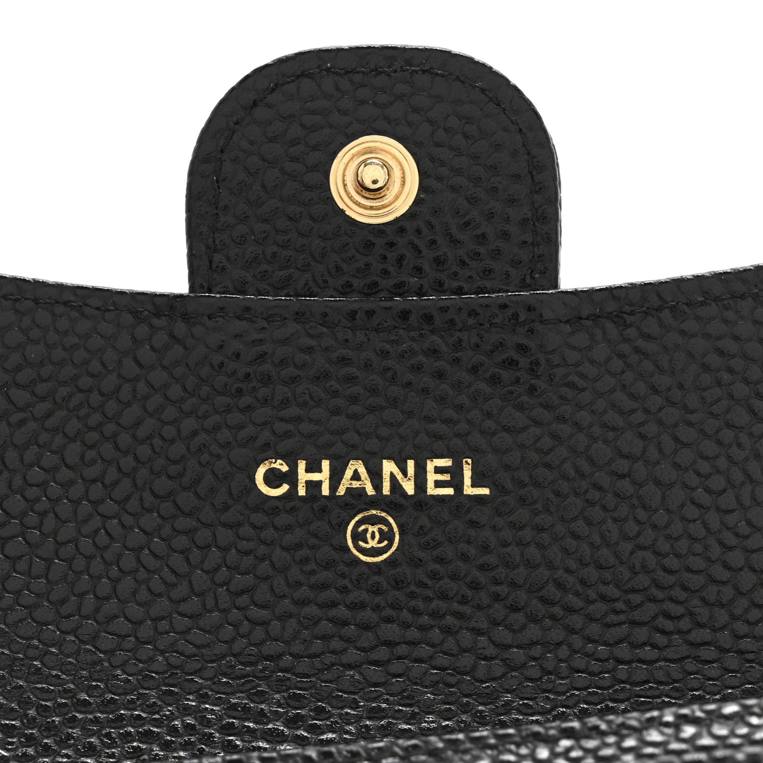 Chanel Caviar Quilted Flap Card Holder Wallet Black 6 of 9